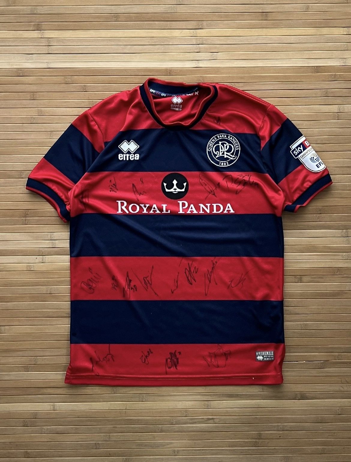 Errea Queens Park Rangers Signed 2017-2018 Jersey Size US S / EU 44-46 / 1 - 1 Thumbnail