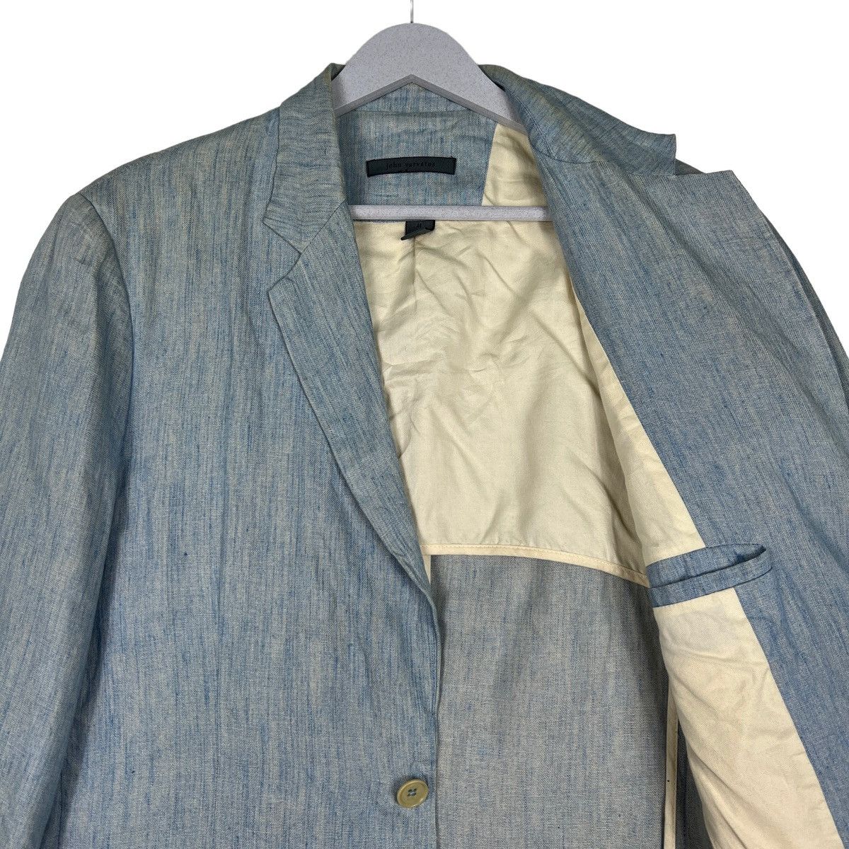 John Varvatos 🔥 JOHN VARVATOS LINEN BLAZER JACKET MADE IN ITALY Size US M / EU 48-50 / 2 - 10 Thumbnail