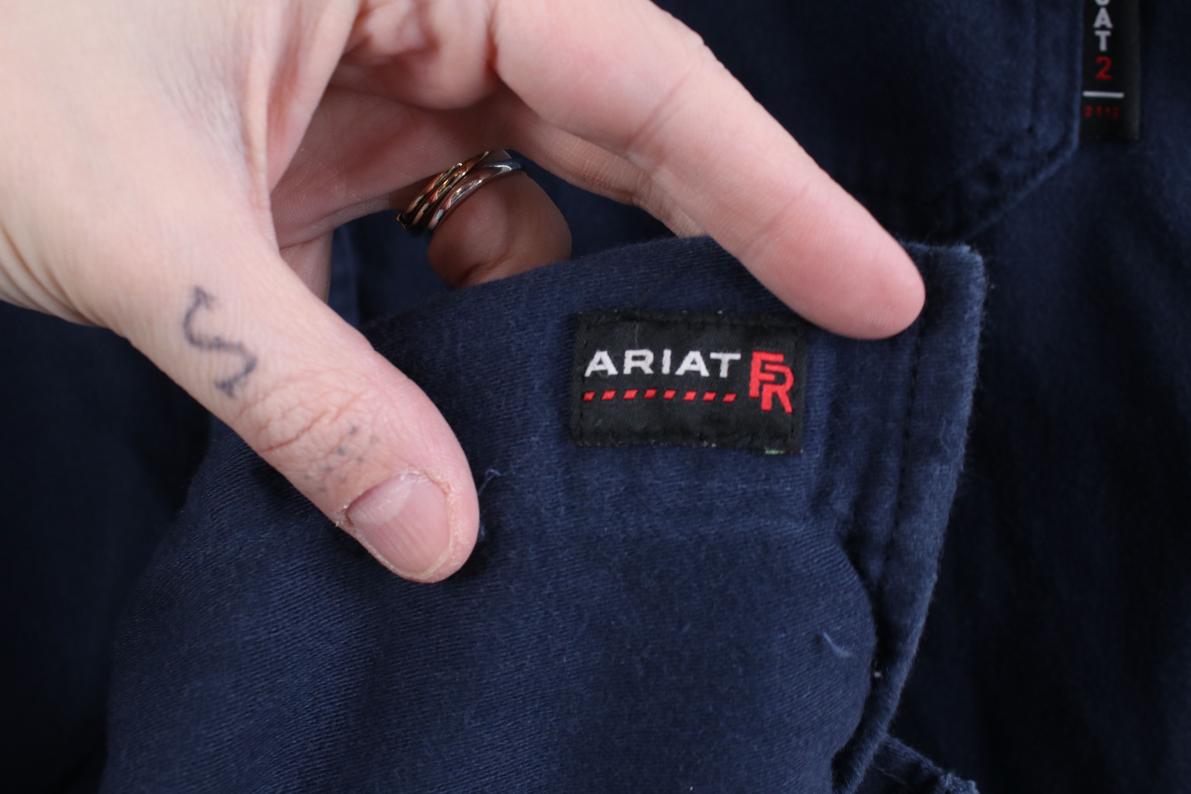 Ariat Ariat FR Fire Flame Resistant Flannel Button Shirt Workwear Size US XXL / EU 58 / 5 - 9 Thumbnail