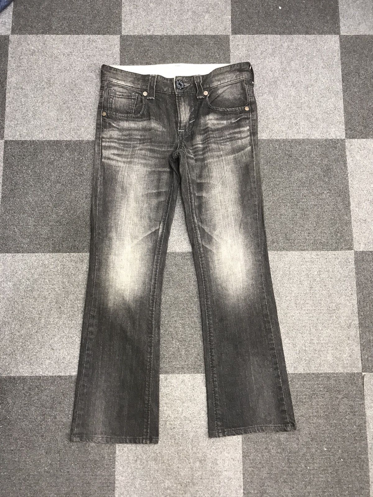 Edwin Flare EDWIN Black Jeans Size US 31 - 1 Thumbnail