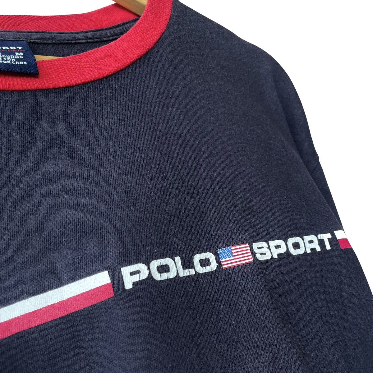 Ralph Lauren Sport Ralph Lauren Polo Sport RL Ringer Collar Logo Tee Size US M / EU 48-50 / 2 - 4 Thumbnail