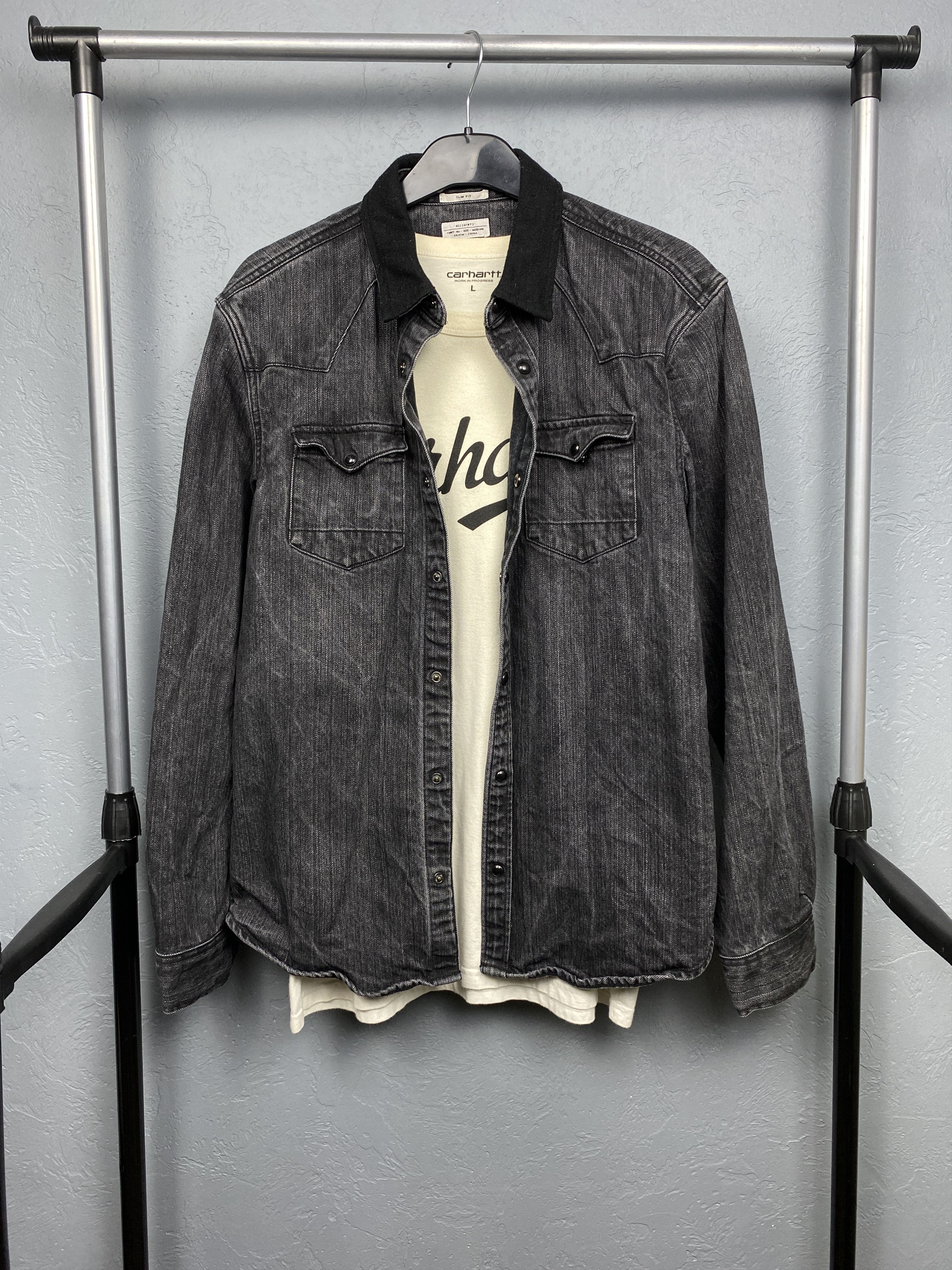 Allsaints Allsaints Mens Tochigi Denim Shirt Size US M / EU 48-50 / 2 - 1 Thumbnail