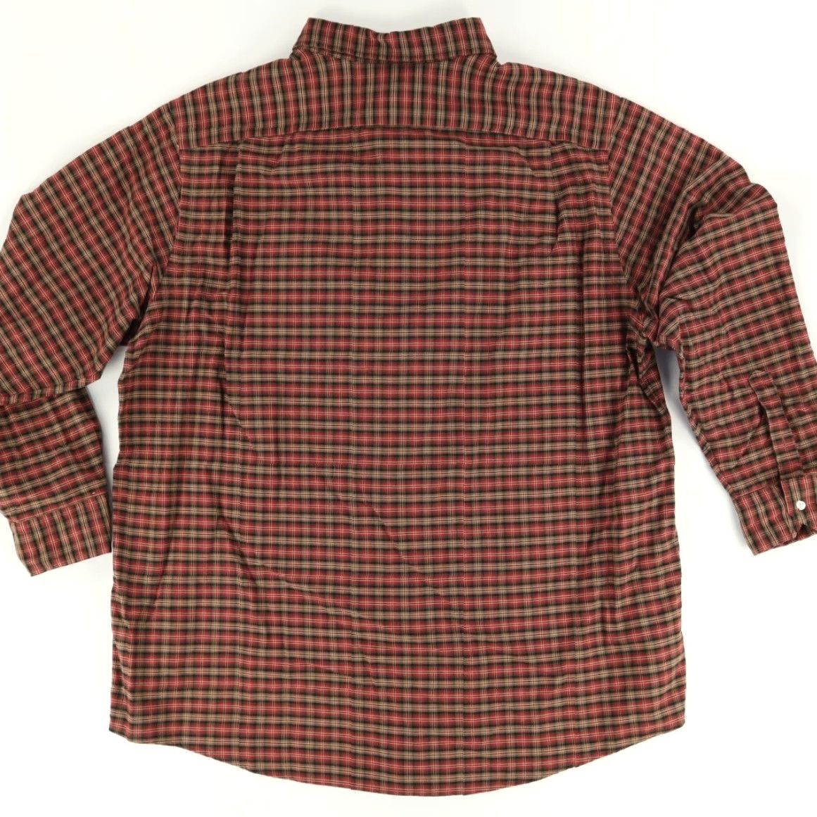 Cremieux Daniel Cremieux Tall Man Oxford Button Down Cotton Gingham Shirt Red Men's 3XT Size US XXL / EU 58 / 5 - 4 Thumbnail