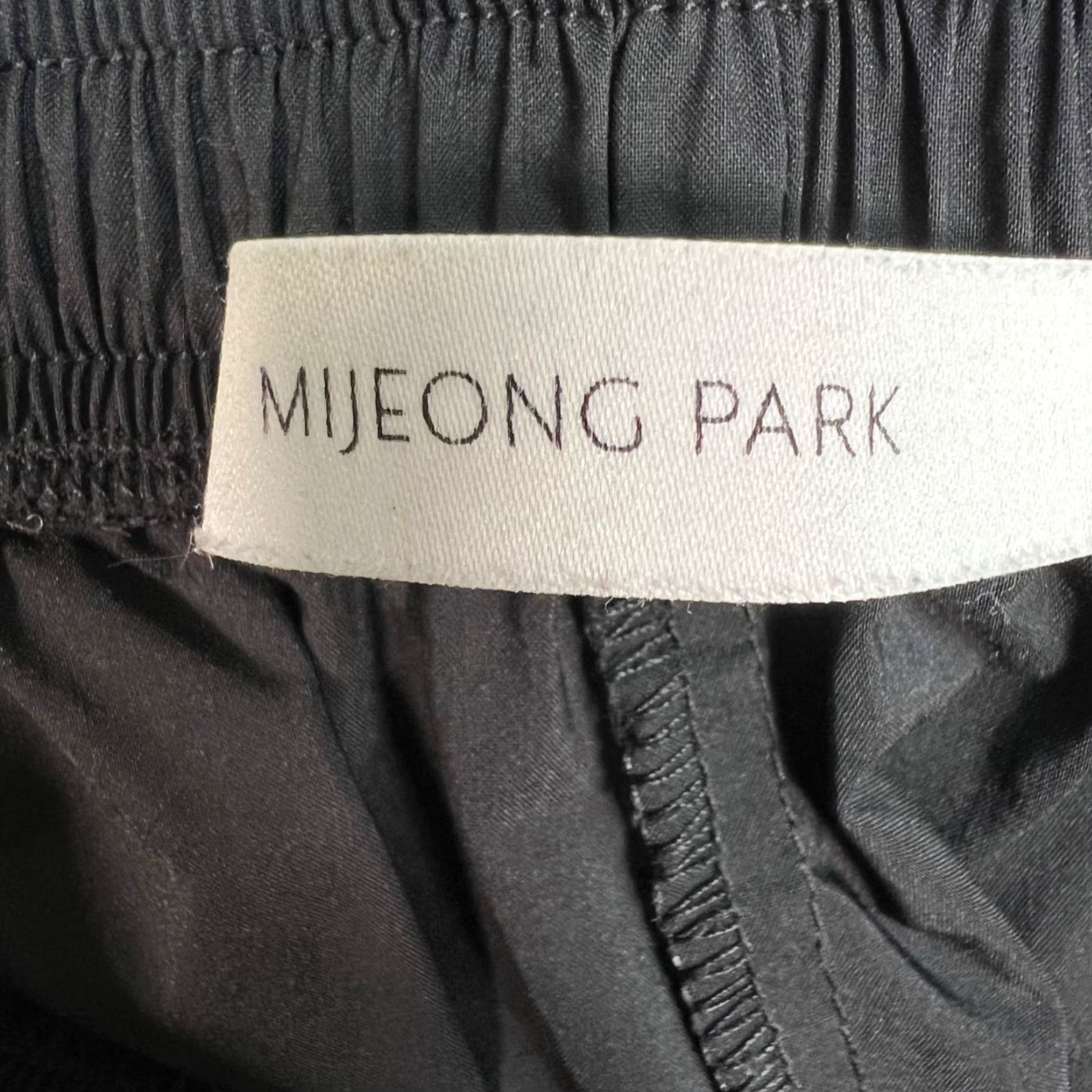 Vintage Mijeong Park Black Cargo Straight Leg Pants Womens XS Cotton Blend Size 26" / US 2 / IT 38 - 3 Thumbnail
