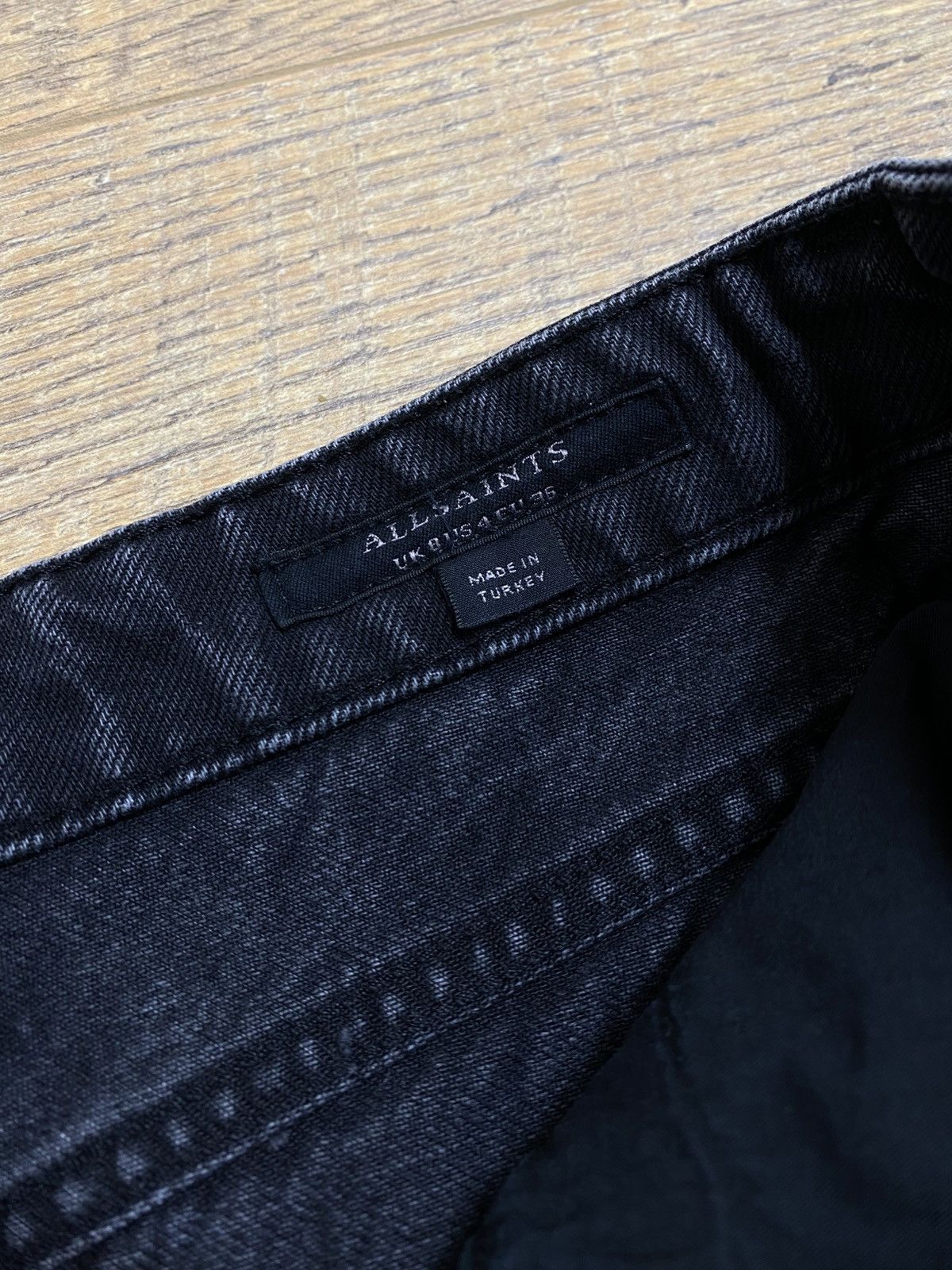 Allsaints AllSaints Winnie Studded Black Denim Mini Skirt Size 27" / US 4 / IT 40 - 5 Thumbnail