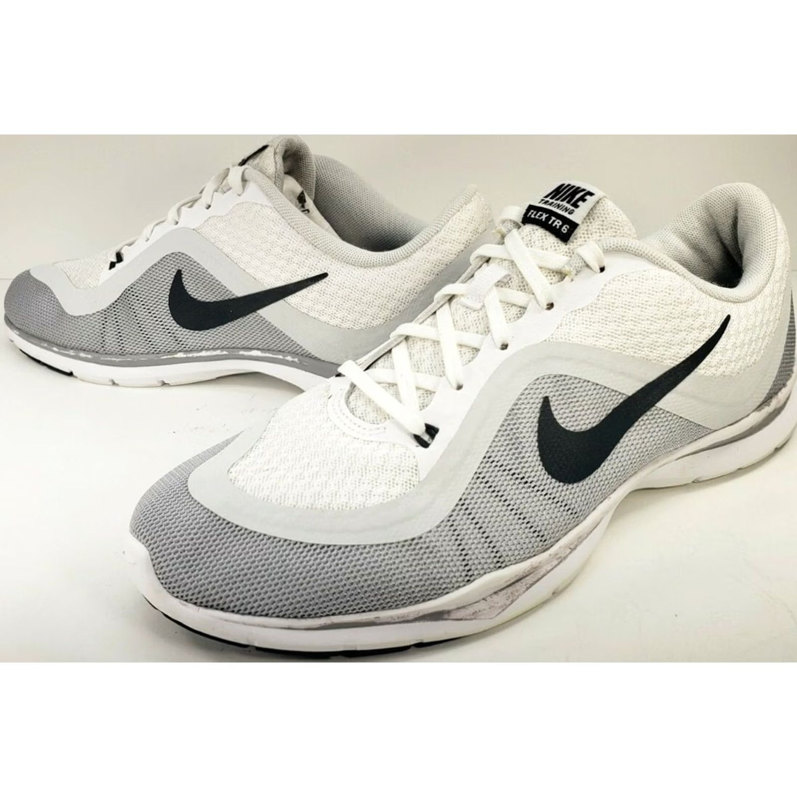 Nike Nike Training Flex TR 6 Womens Athletic Shoe Size 10M White Gray Black Size US 12 / IT 42 - 2 Thumbnail