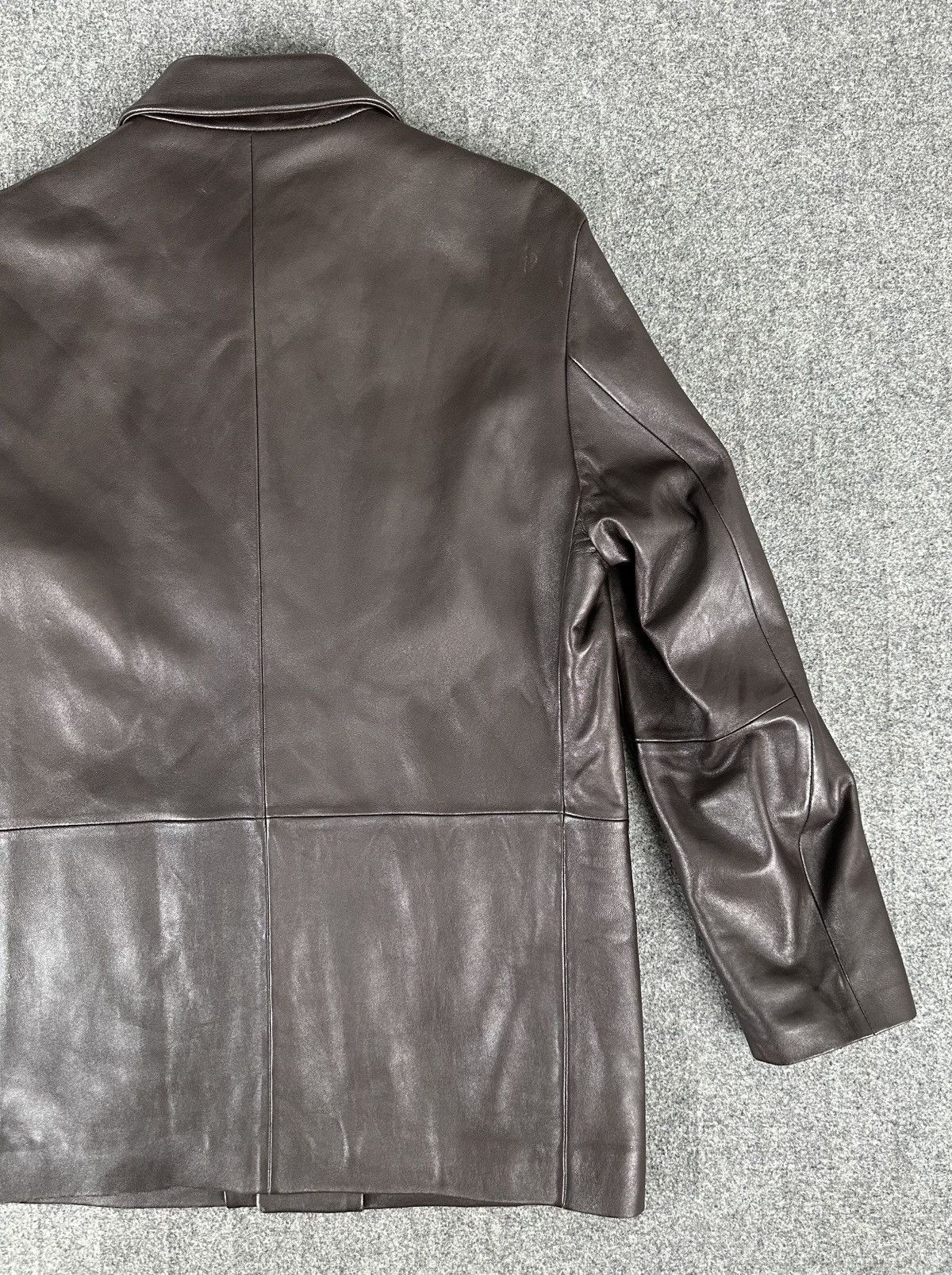 Balenciaga Balenciaga - Nicolas Ghesquiere 1998 Leather Blazer Jacket Size US L / EU 52-54 / 3 - 10 Thumbnail