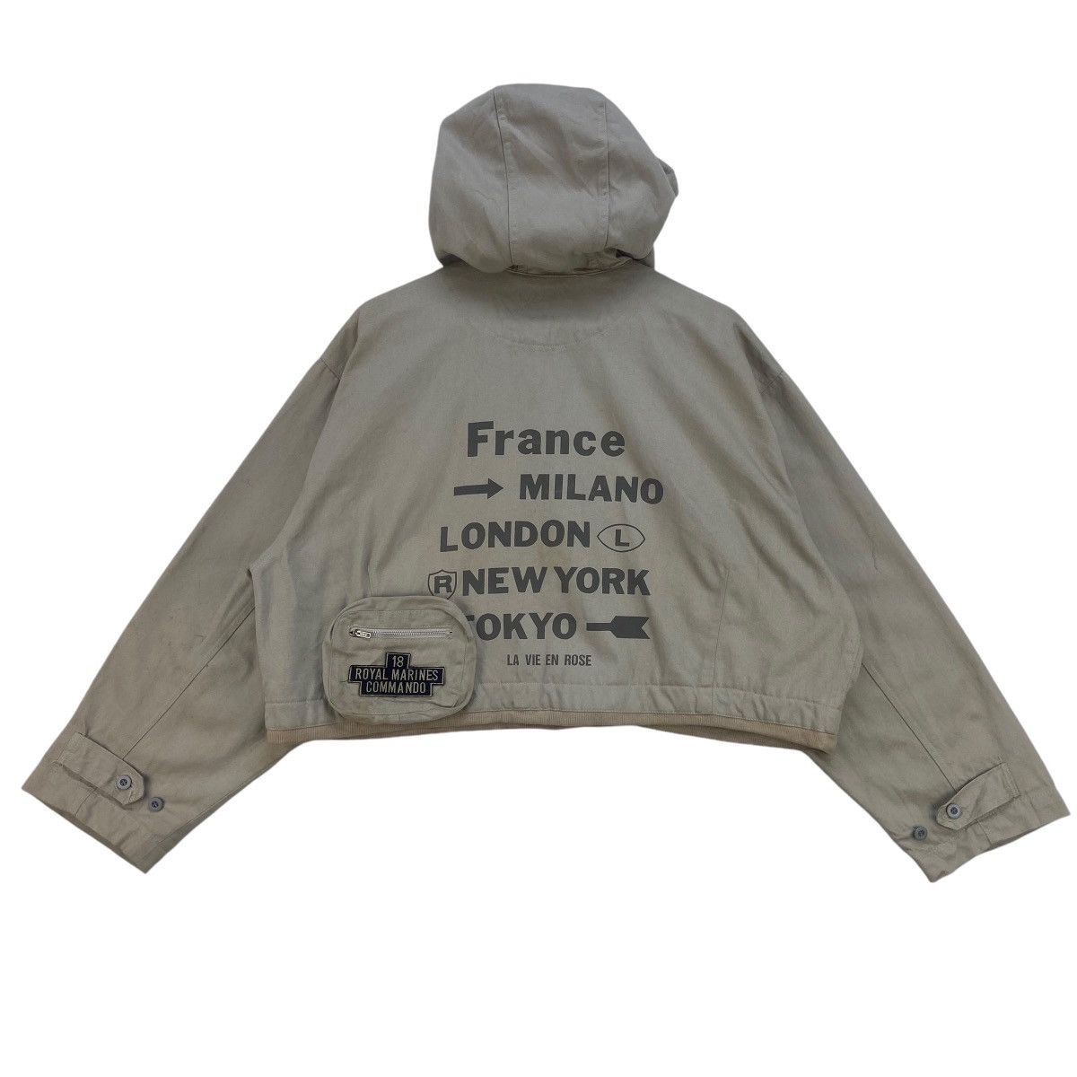 Japanese Brand × Vintage Vtg La Vie En Rose 18 Royal Marines Commando Cropped Jacket Size US M / EU 48-50 / 2 - 1 Thumbnail