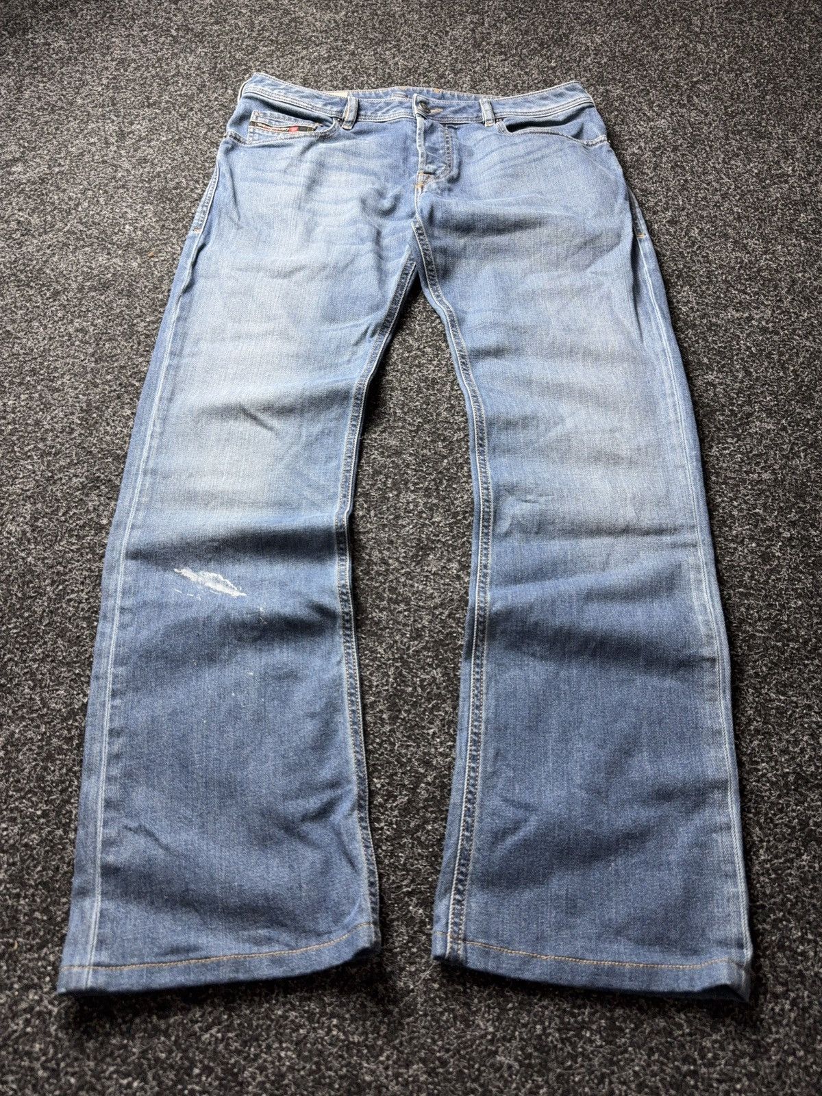Diesel Vintage Luxury 00s Diesel Distressed Zatiny Jeans Y2K Denim Size US 33 - 1 Thumbnail