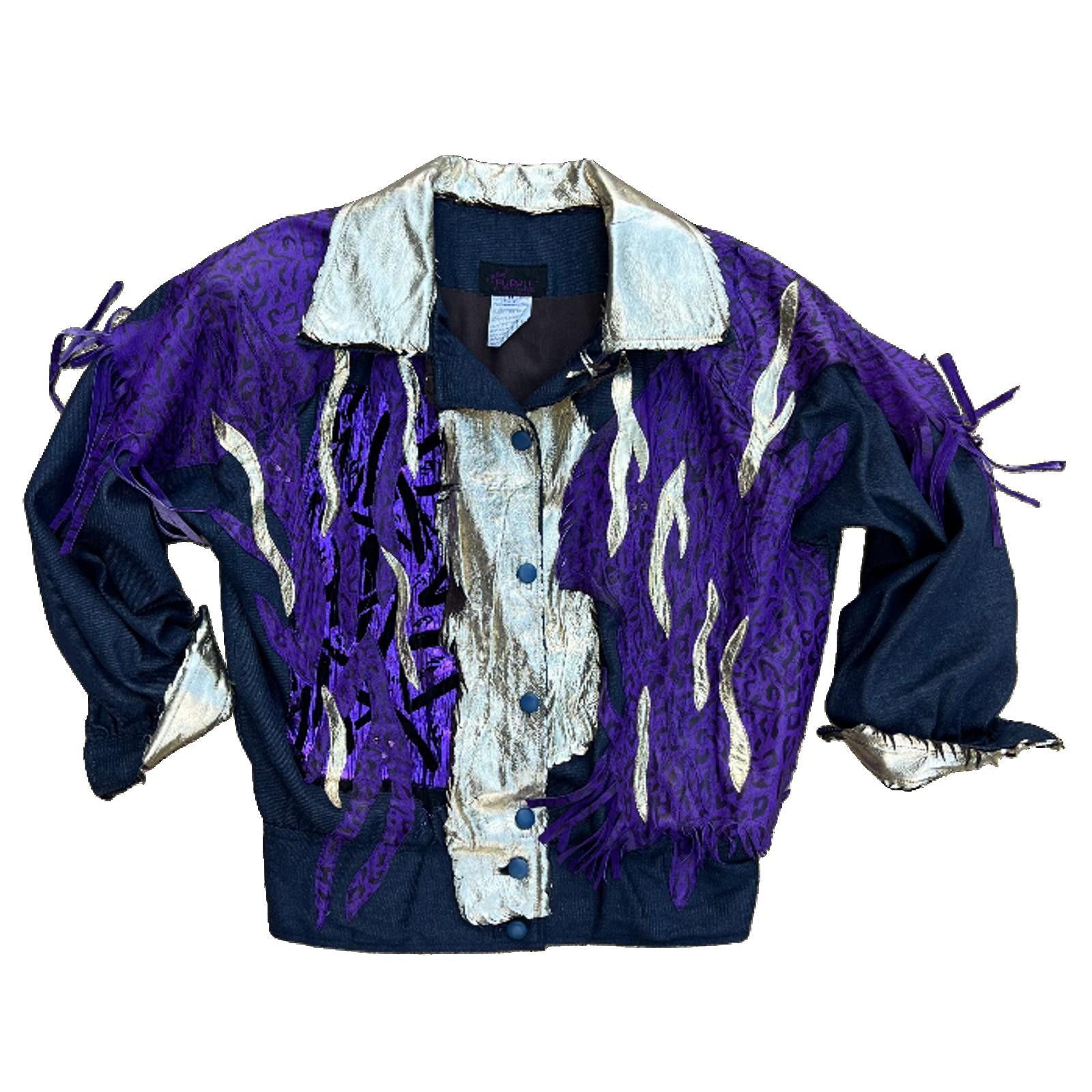 Other 1980s “Sellerof Purple” designer coat by Jody Lindsey Size M / US 6-8 / IT 42-44 - 1 Thumbnail