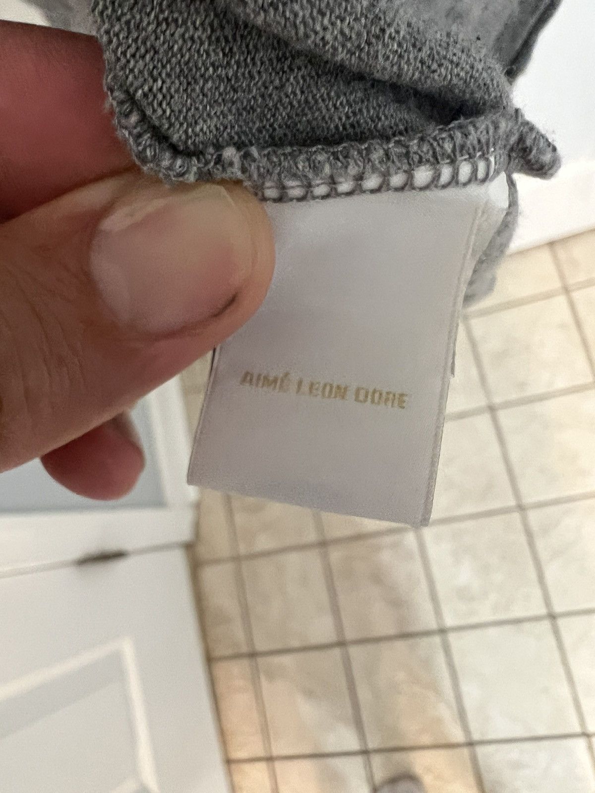Aime Leon Dore Grey script long sleeve Size US M / EU 48-50 / 2 - 4 Thumbnail