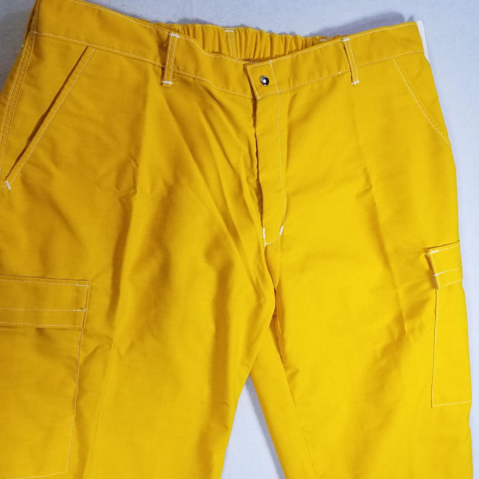 DuPont Nomex Crew Boss Wildfire Yellow Fire Fighting Pants 3XL/30 Size ONE SIZE - 9 Thumbnail