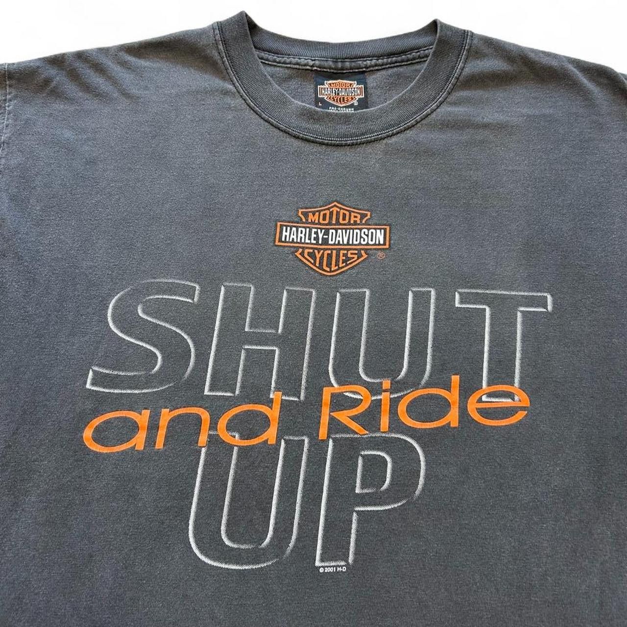 Harley Davidson Vintage Harley Davidson Faded Black T Shirt Size L Size US L / EU 52-54 / 3 - 1 Thumbnail