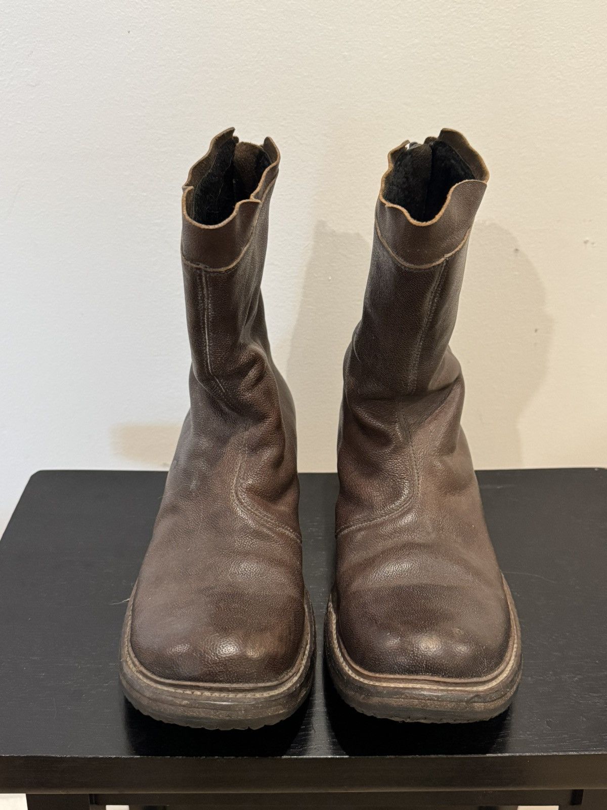 Layer-0 Women Back zipped shearling boots Size US 9 / IT 39 - 3 Thumbnail