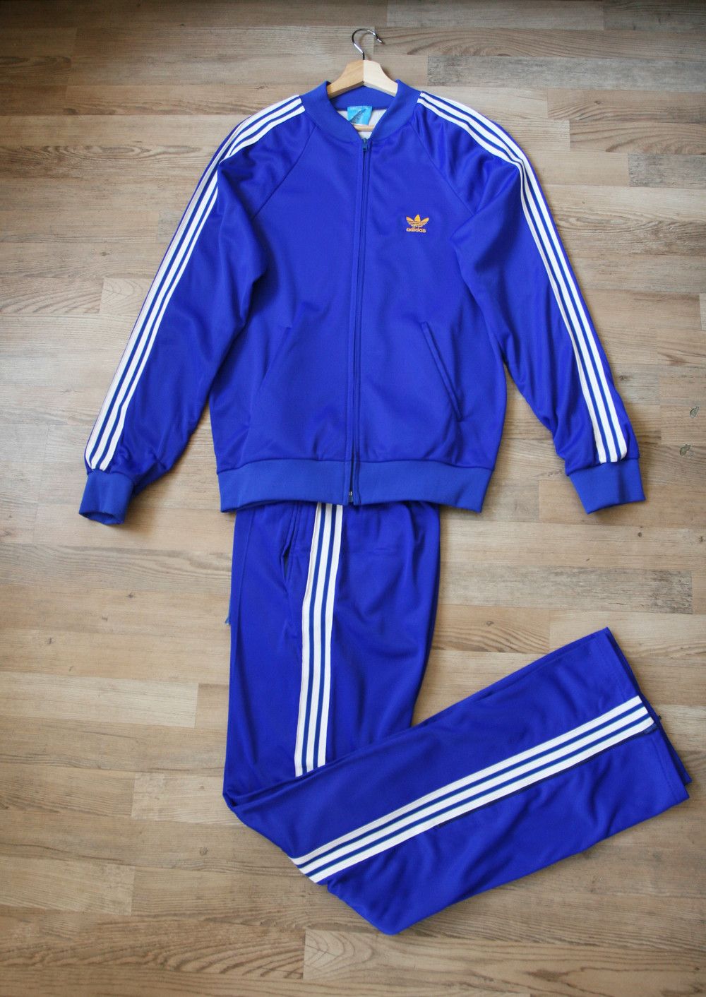 Adidas Vintage Adidas 1980s Made in England Tracksuit Full SET Rare Size US L / EU 52-54 / 3 - 1 Thumbnail