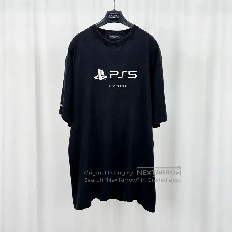 Balenciaga Balenciaga Printed Letter Short Sleeve Size US S / EU 44-46 / 1 - 1 Thumbnail