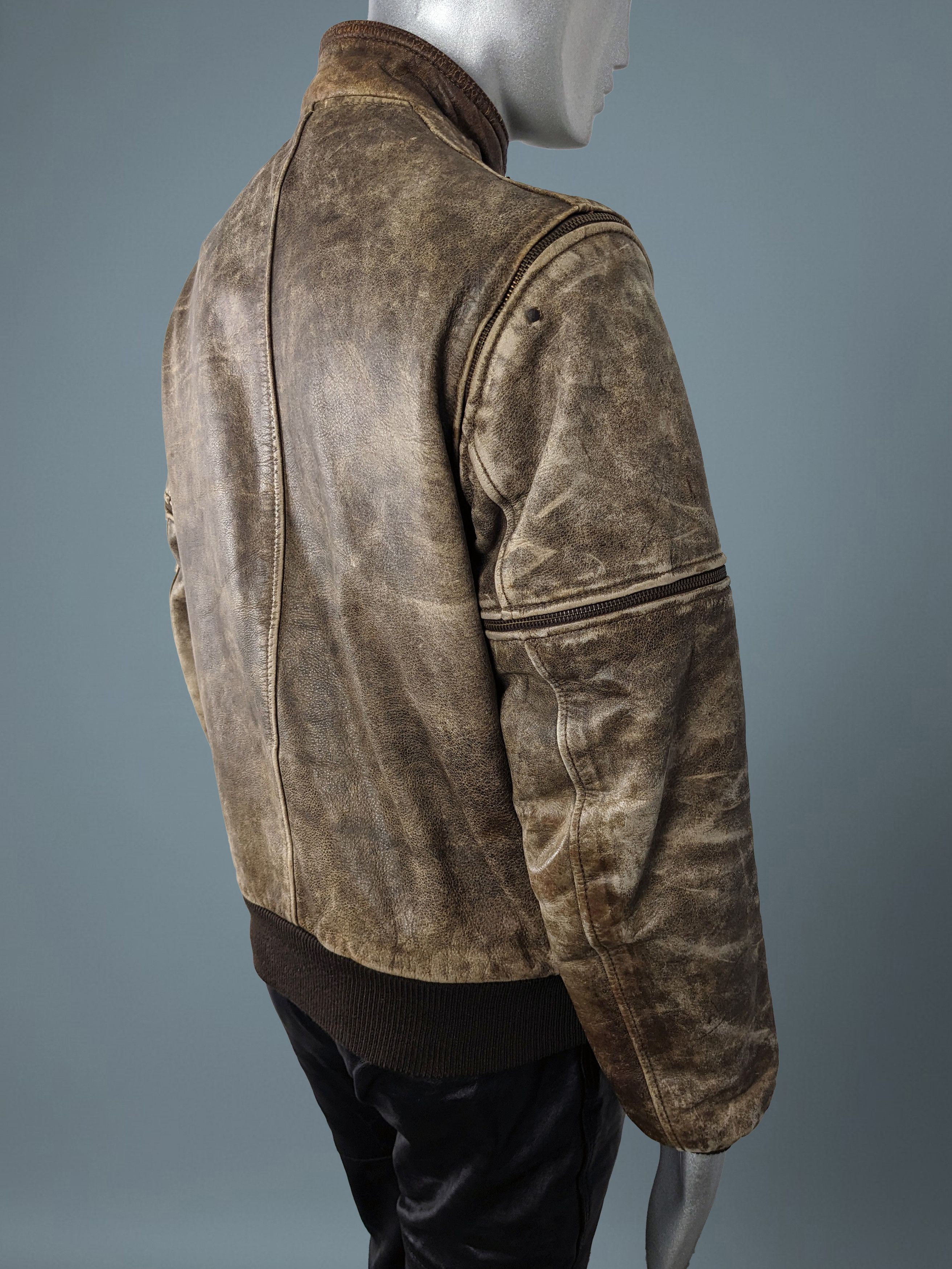 Hein Gericke Vintage 90s Hein Gericke Genuine Leather Moto Jacket Vest Size US M / EU 48-50 / 2 - 7 Thumbnail