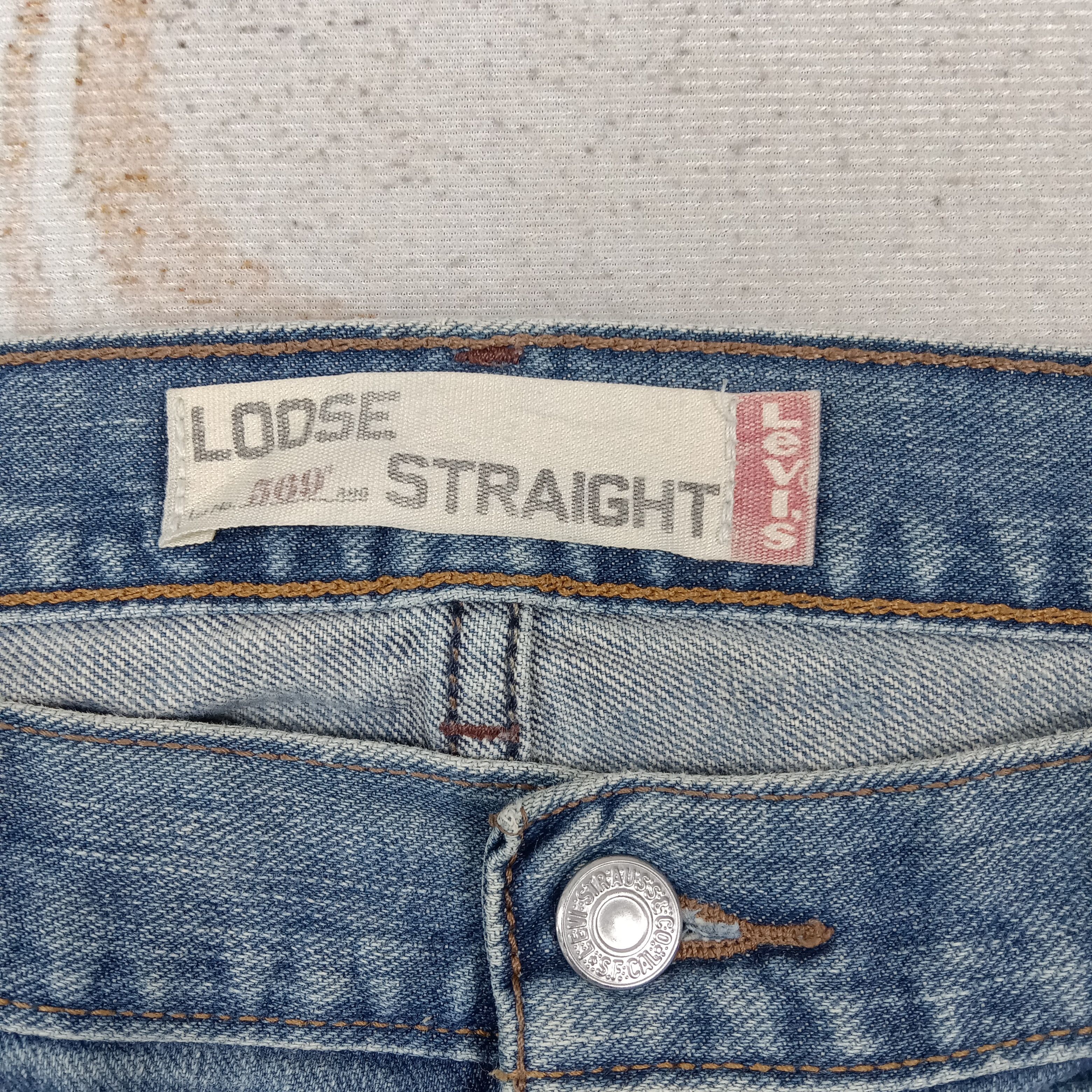 Levi's Levis569 American Distressed Denim Jeans C280N18 Size US 34 / EU 50 - 4 Thumbnail