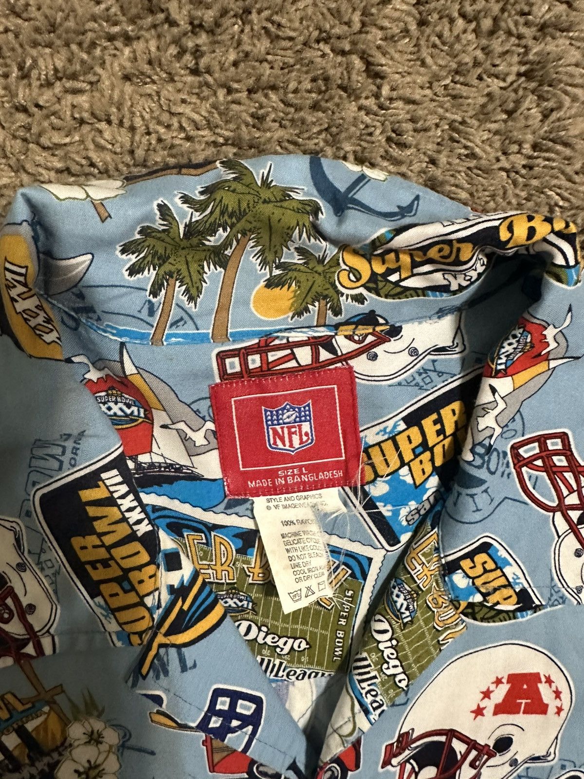 Anti Social Social Club Vintage NFL Super Bowl “San Diego” shirt 00s size large Size US L / EU 52-54 / 3 - 2 Thumbnail