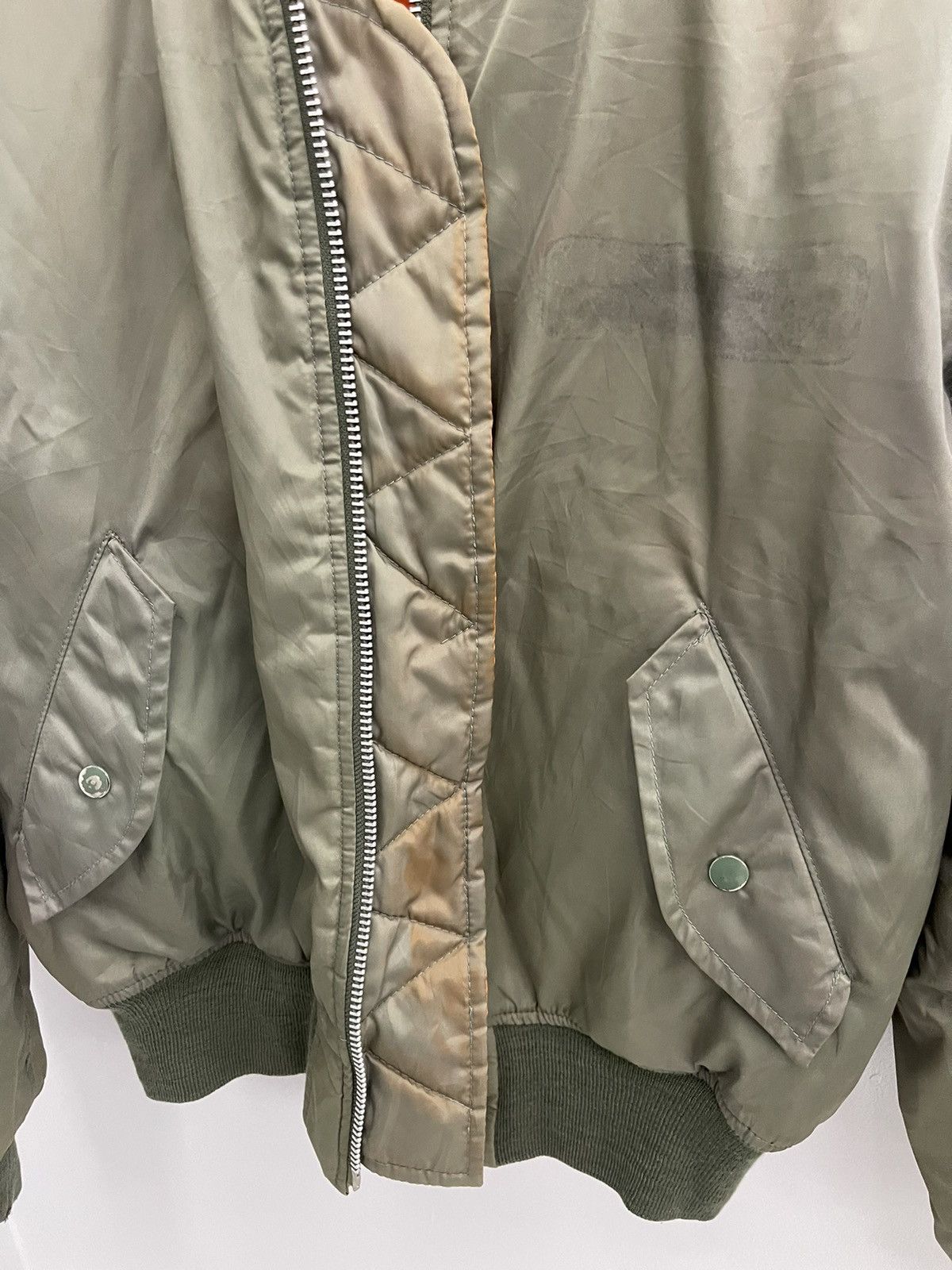 Alpha Industries Vtg Alpha Industries MA-1 Bomber Jacket Lion Patch Size US M / EU 48-50 / 2 - 9 Thumbnail