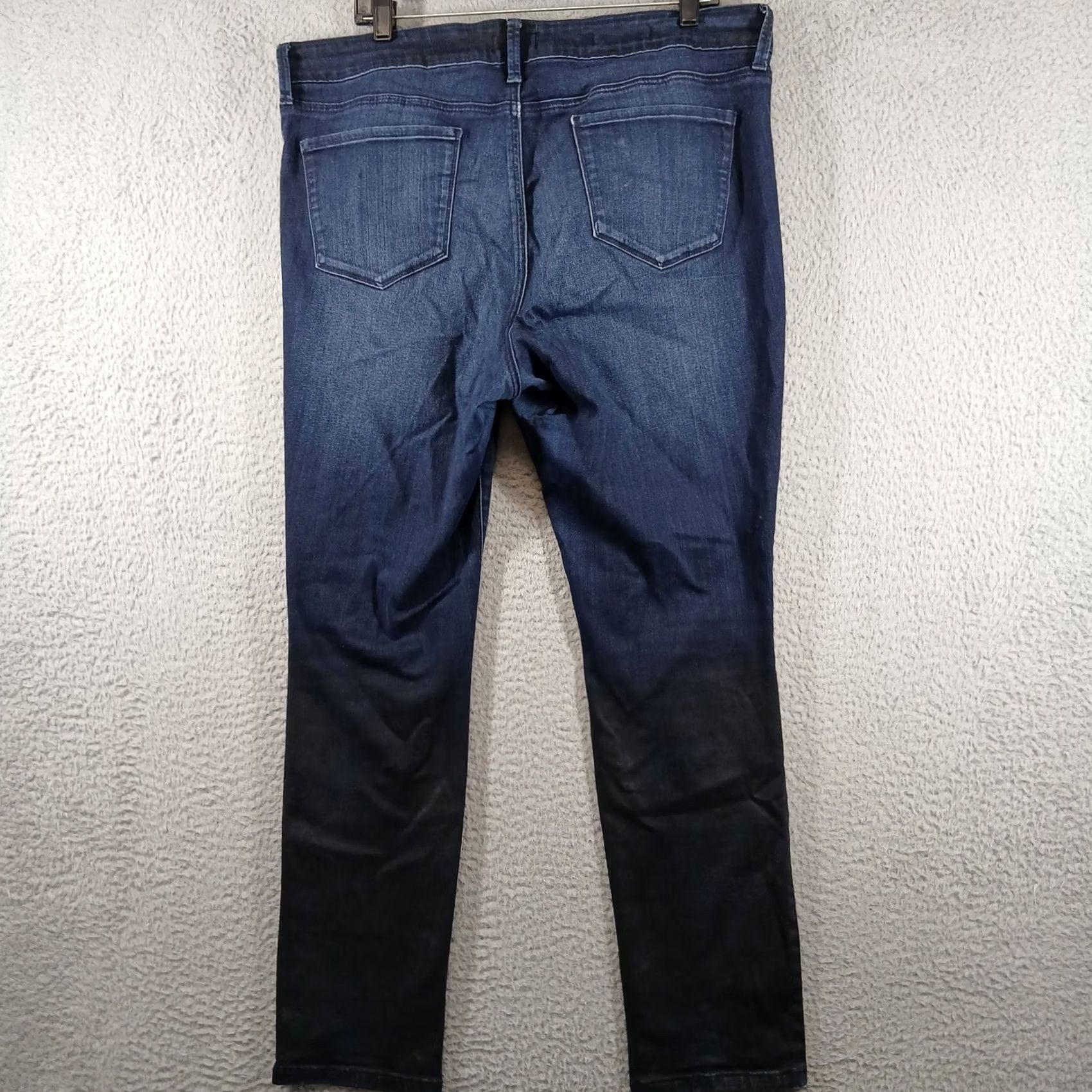 NYDJ VINTAGE NYDJ Alina Legging Jeans coated Ombre Blue 16W Womens Slim Stretch Pockets Lift Tuck 5-Pocket Denim Low Rise 30 in Inseam Size 38" / US 16 / IT 52 - 3 Thumbnail