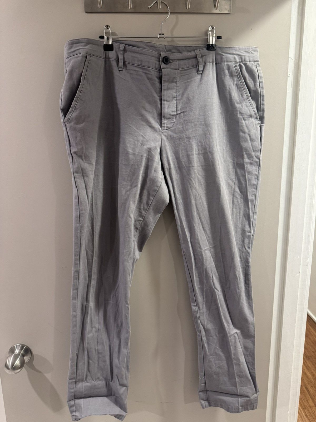 Asos ASOS Grey Chino Size 38 Size US 38 / EU 54 - 1 Thumbnail