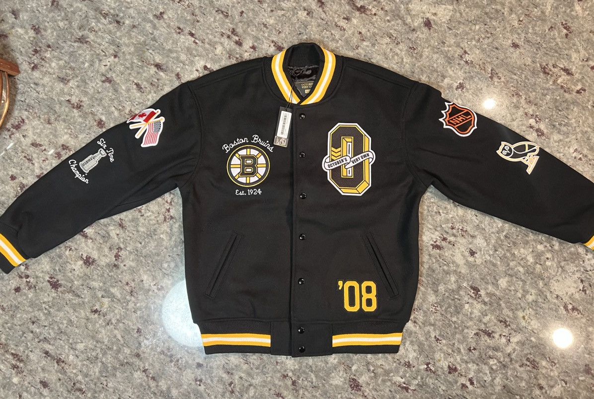 Drake OVO X NHL - BOSTON BRUINS VARSITY JACKET Size US L / EU 52-54 / 3 - 3 Thumbnail