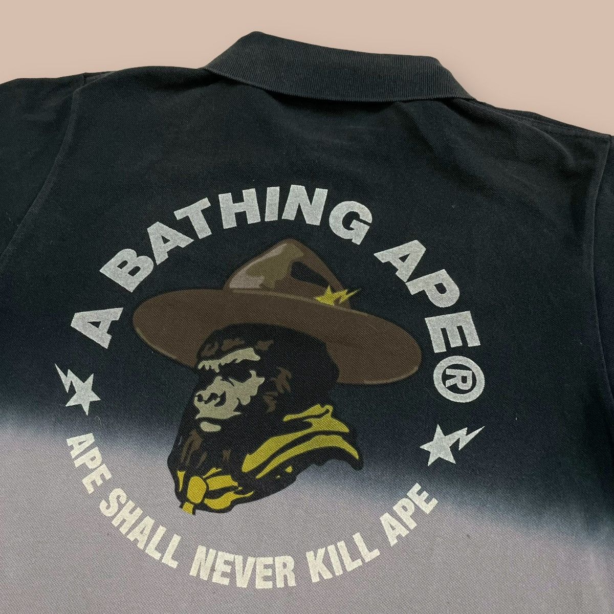 Bape A Bathing Ape Two Tones Polo Shirt Size US M / EU 48-50 / 2 - 7 Thumbnail