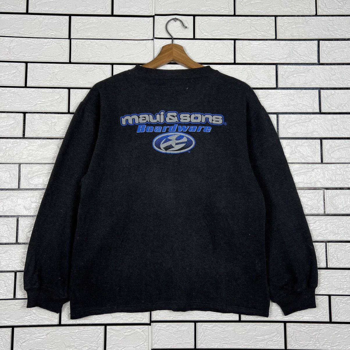 Maui and Sons 90's MAUI AND SONS Boardwear Big Logo Sweatshirt #4041-C184 Size US S / EU 44-46 / 1 - 1 Thumbnail