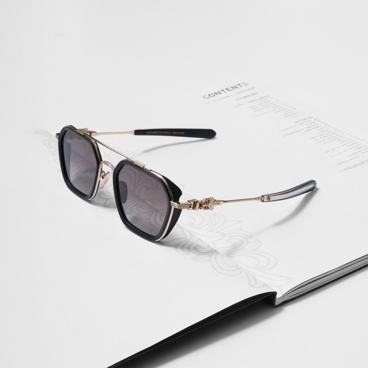 Chrome Hearts CHROME HEARTS HOTATION MBK/ GP - MBK- PLASTIC SUNGLASSES Size ONE SIZE - 1 Thumbnail