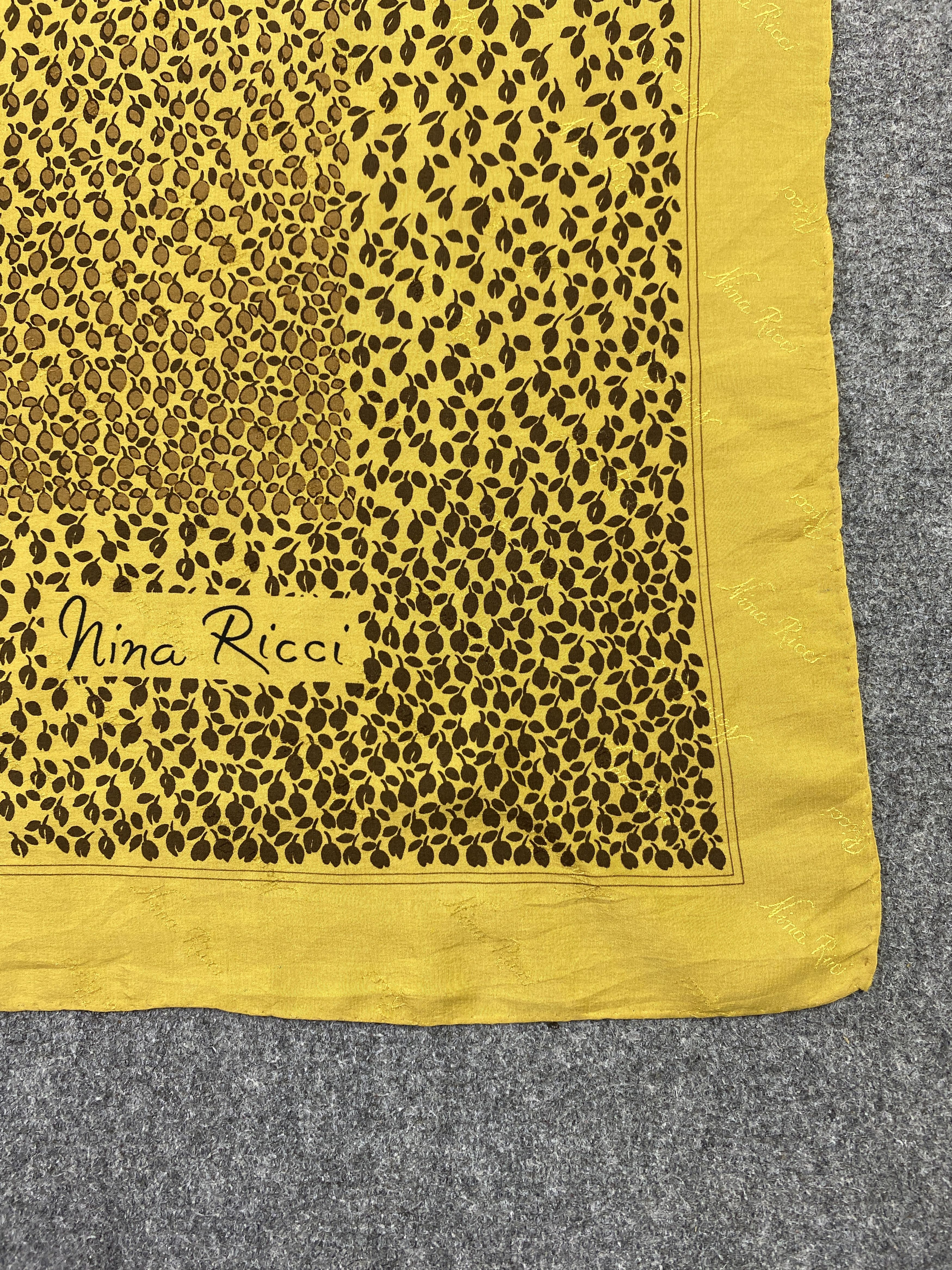 Other Vintage Nina Ricci Leopard Print Silk Scarf SN0270 Size ONE SIZE - 4 Thumbnail
