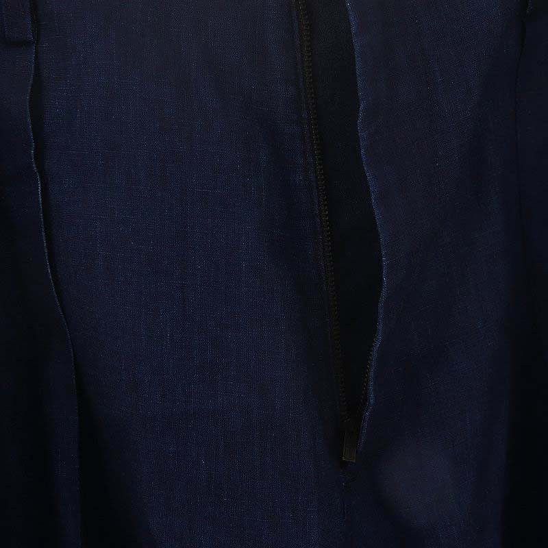 Yohji Yamamoto Yohji Yamamoto POUR HOMME INDIGO L S-BIG TUCK PANTS Size US 40 / EU 56 - 3 Thumbnail