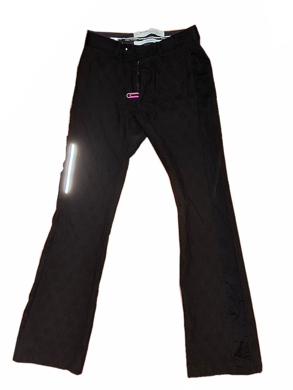 Off-White Off-White Black Logo Tailored bootcut Trousers Size US 30 / EU 46 - 2 Thumbnail