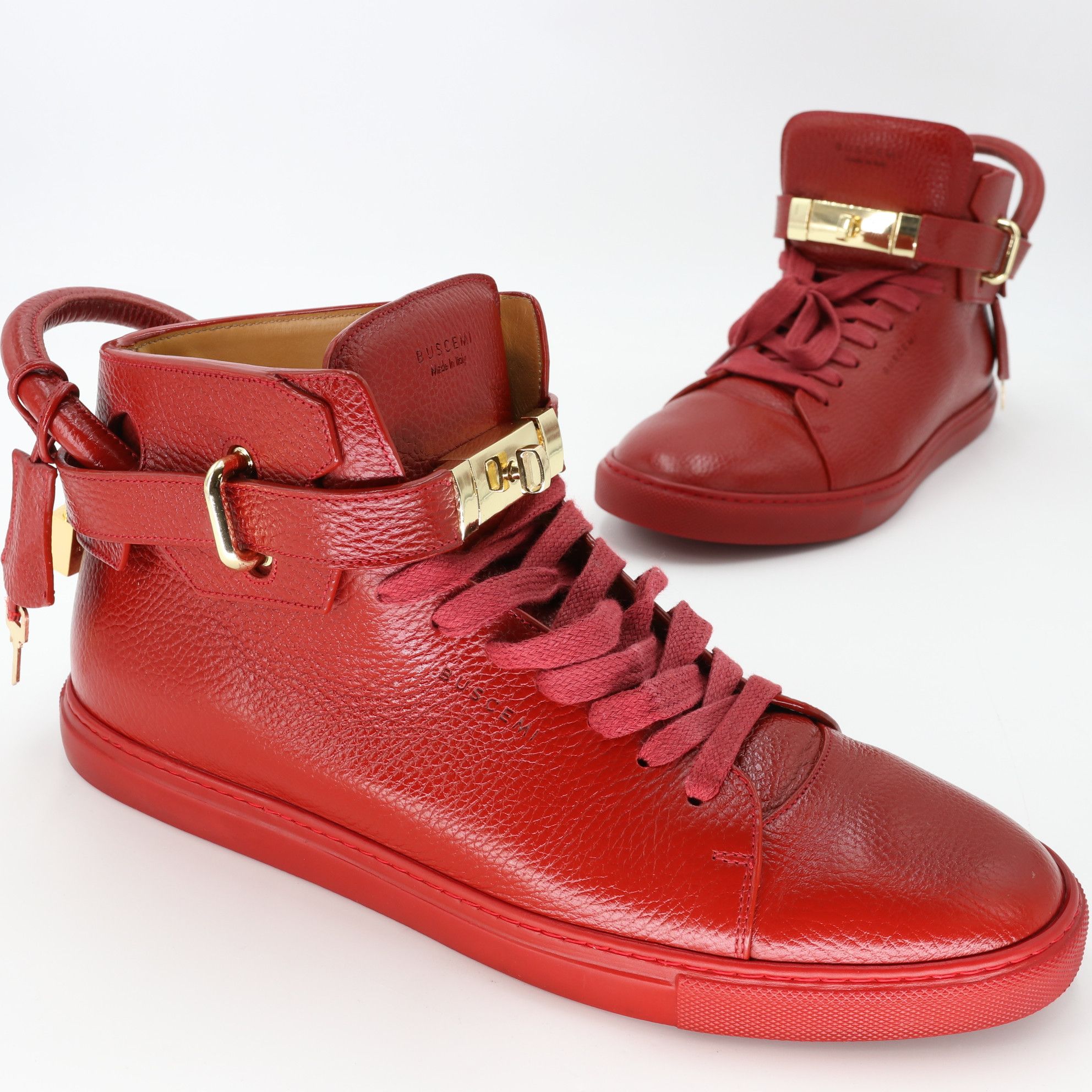 Buscemi Red Busce 120mm Birkin Gold Lock Rubber 45 12 Grailed