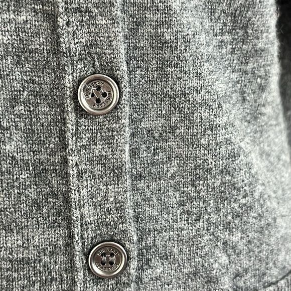 Burberry Burberry Brit Cashmere Gray V Neck Cardigan Sweater Size M / US 6-8 / IT 42-44 - 3 Thumbnail