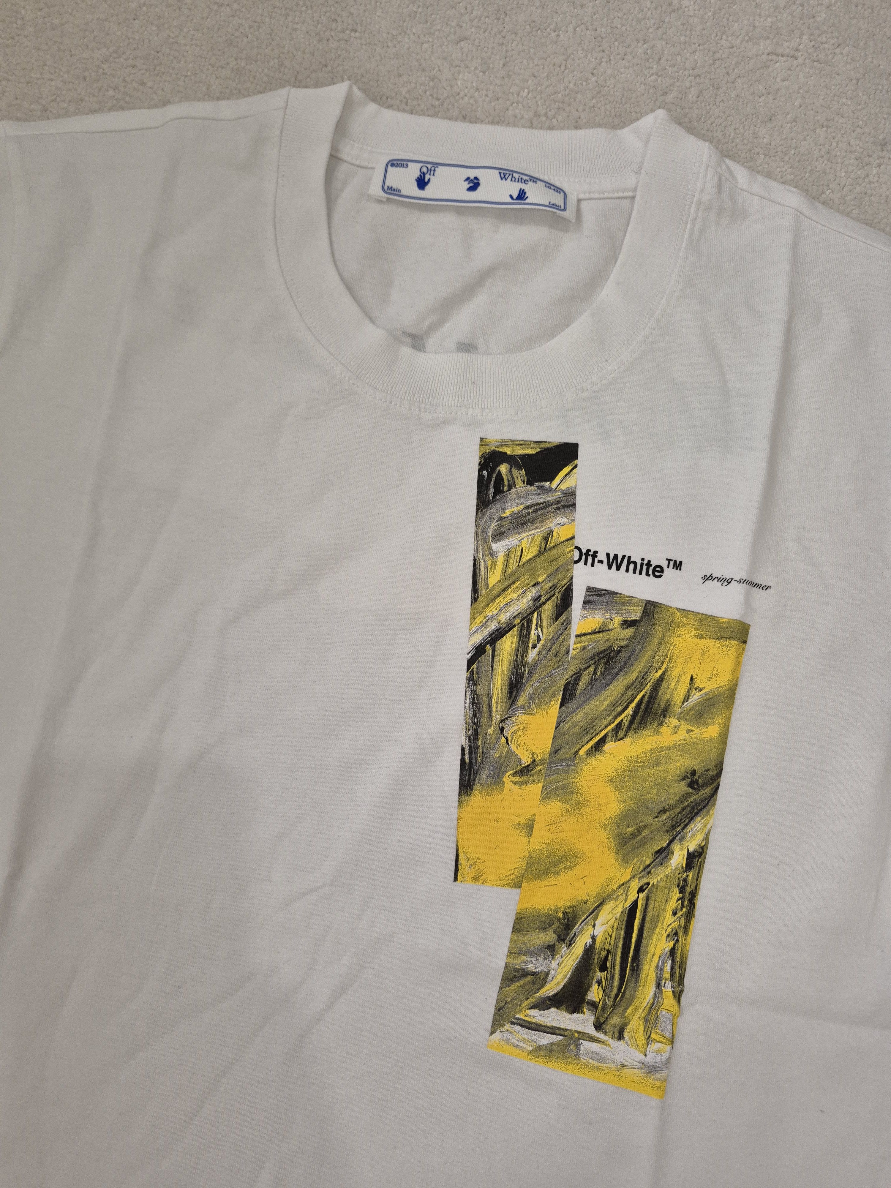Off-White Off White Art Paint Print Yellow Virgil XL Size XL / US 12-14 / IT 48-50 - 7 Thumbnail