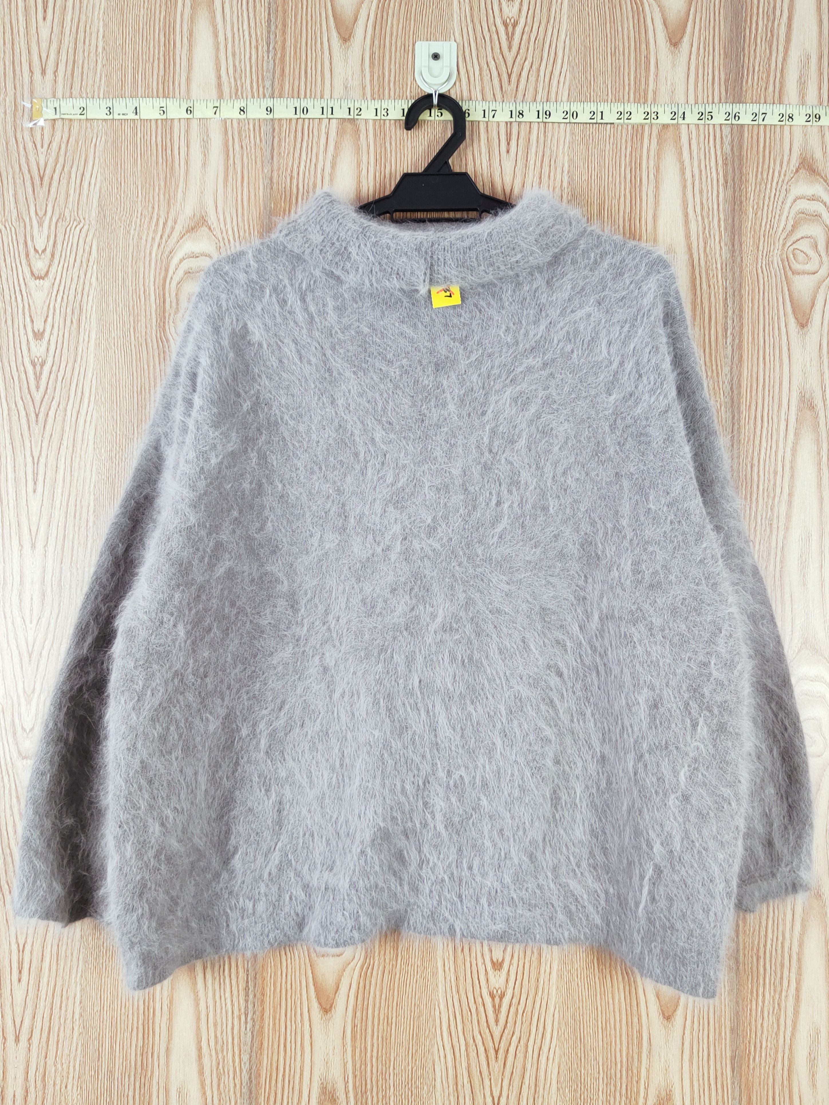 Japanese Brand Japan Gray Shag Shaggy Fur Mohair Knitwear #W770 Size US L / EU 52-54 / 3 - 7 Thumbnail