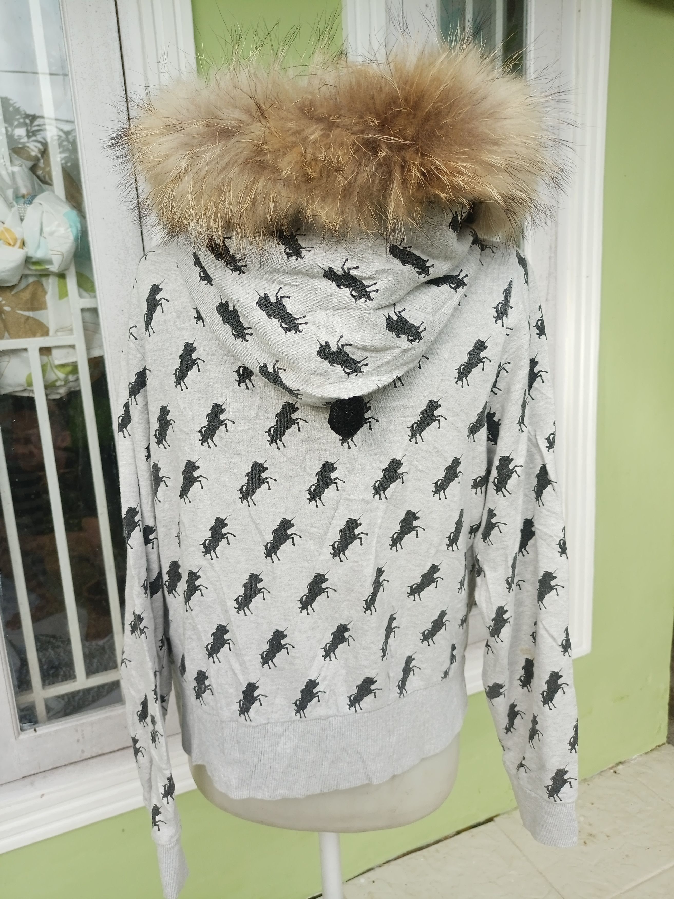 If Six Was Nine × Japanese Brand × Le Grande Bleu (L.G.B.) Rodeo Crowns Fur Zip Hoodie Long Sleeve Size XL / US 12-14 / IT 48-50 - 4 Thumbnail
