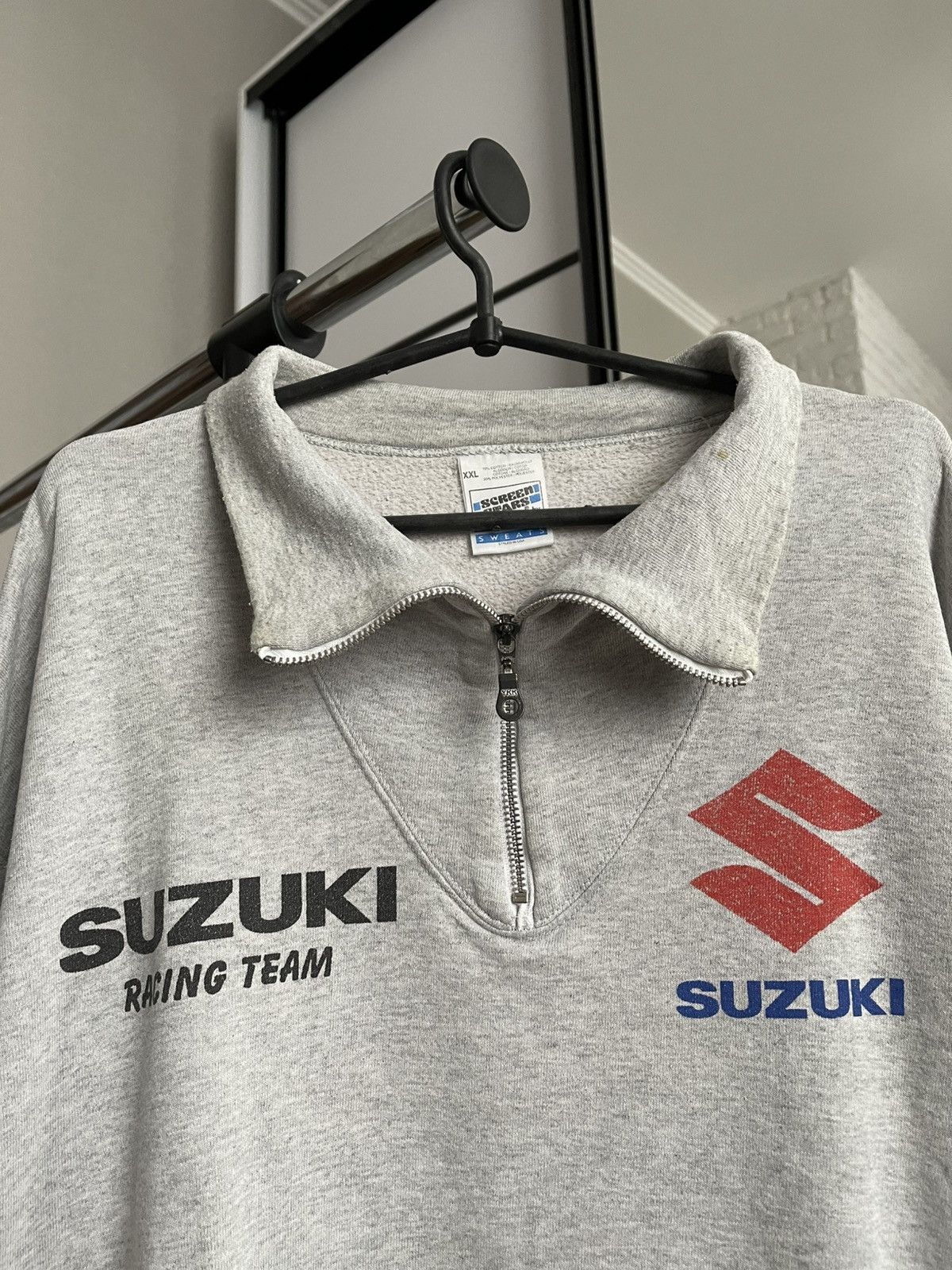Other Suzuki Team Vintage Racing 1/4 Zip Sweatshirt 90s Size US XXL / EU 58 / 5 - 4 Thumbnail