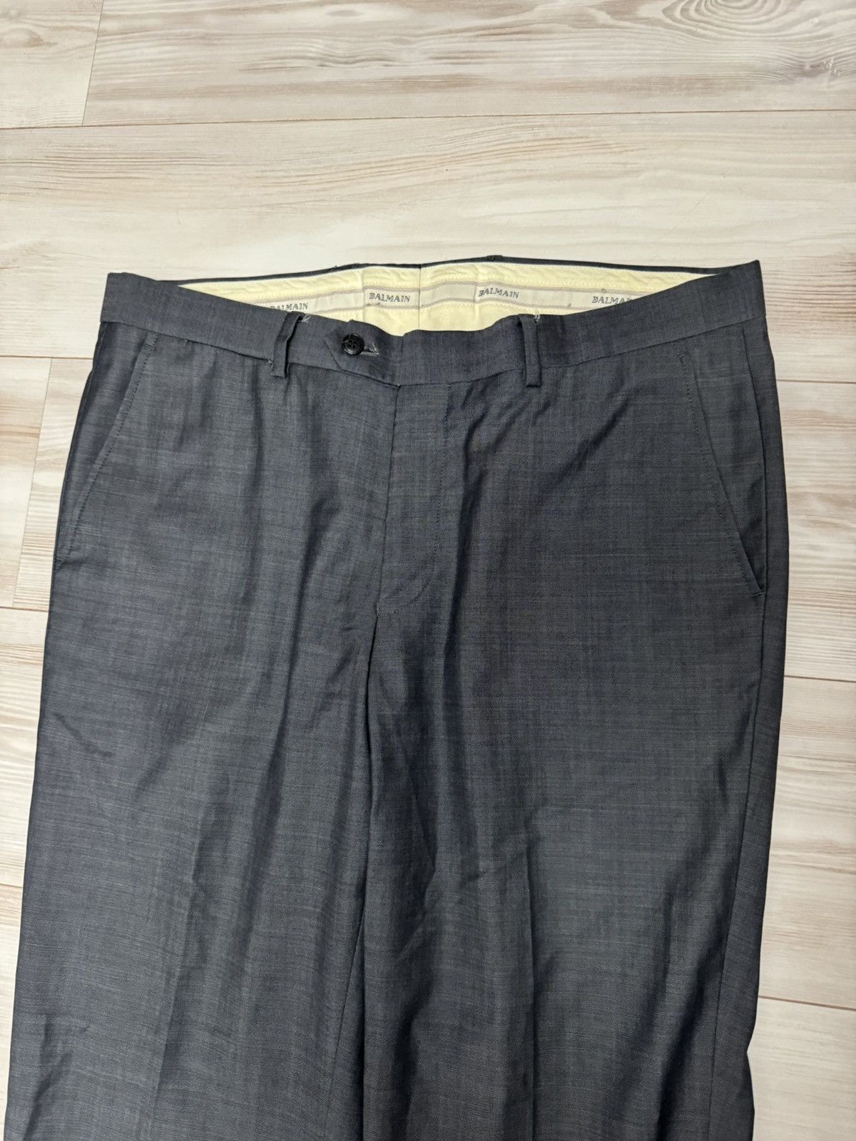 Balmain Vintage Balmain casual Wool Pants Super 120 Luxury Designer Size US 34 / EU 50 - 6 Thumbnail