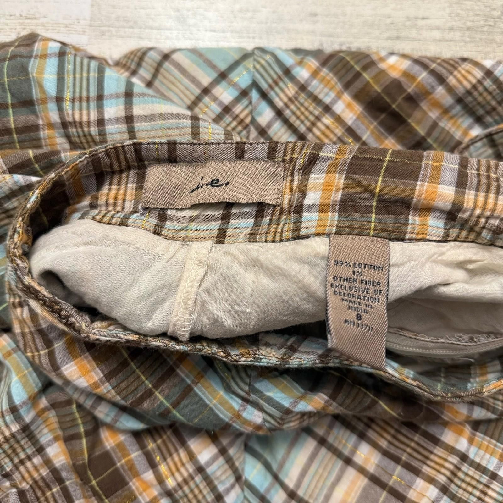 IENKI IENKI Y2k plaid flare mid cotton skirt Size 8 Size 30" / US 8 / IT 44 - 4 Thumbnail