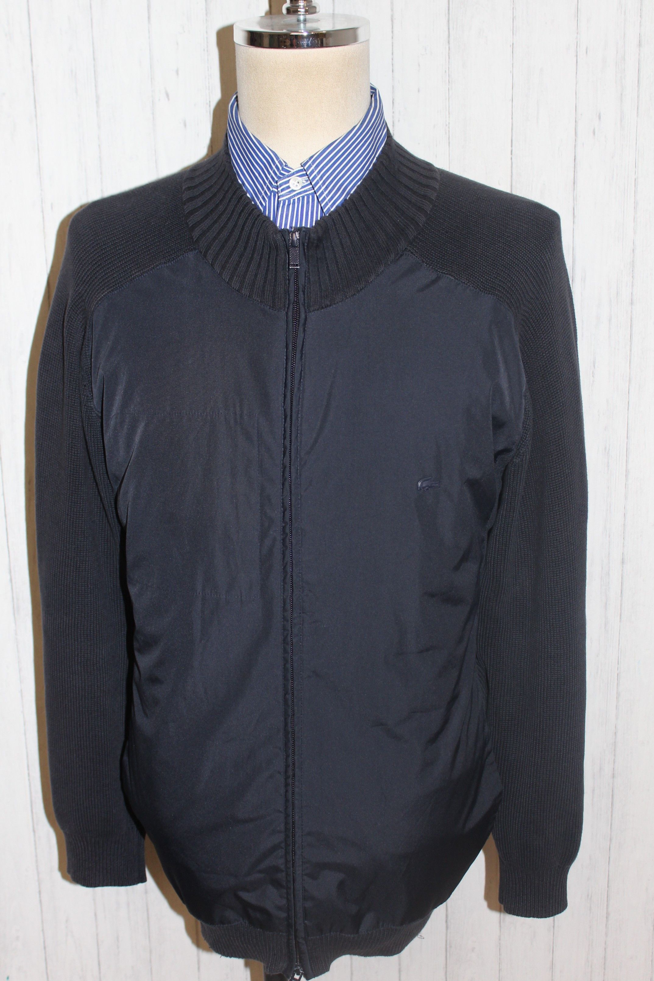 Lacoste Men's Lacoste Blue Bomber Style Jacket Size US L / EU 52-54 / 3 - 2 Thumbnail