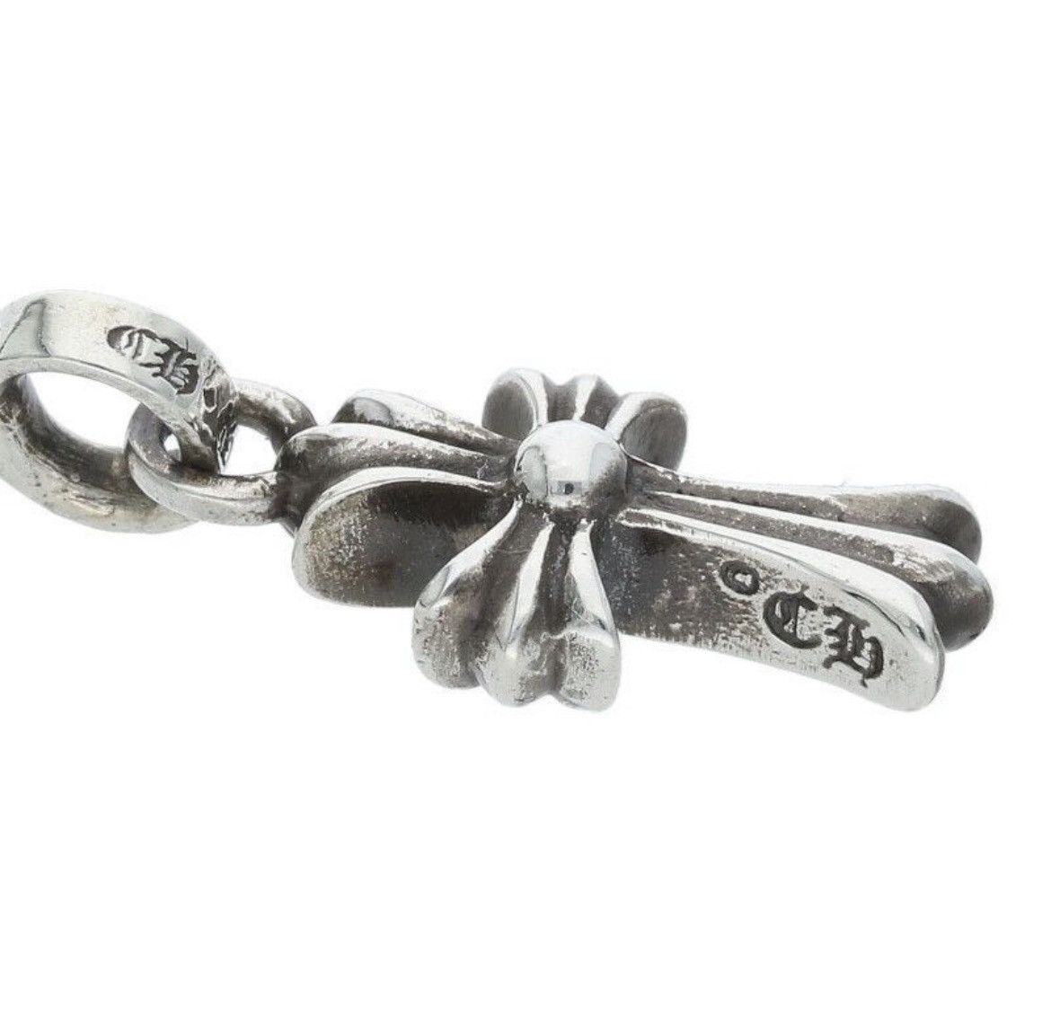 Chrome Hearts Chrome Hearts Baby Fat PAVE Emerald Silver Earring Size ONE SIZE - 3 Thumbnail