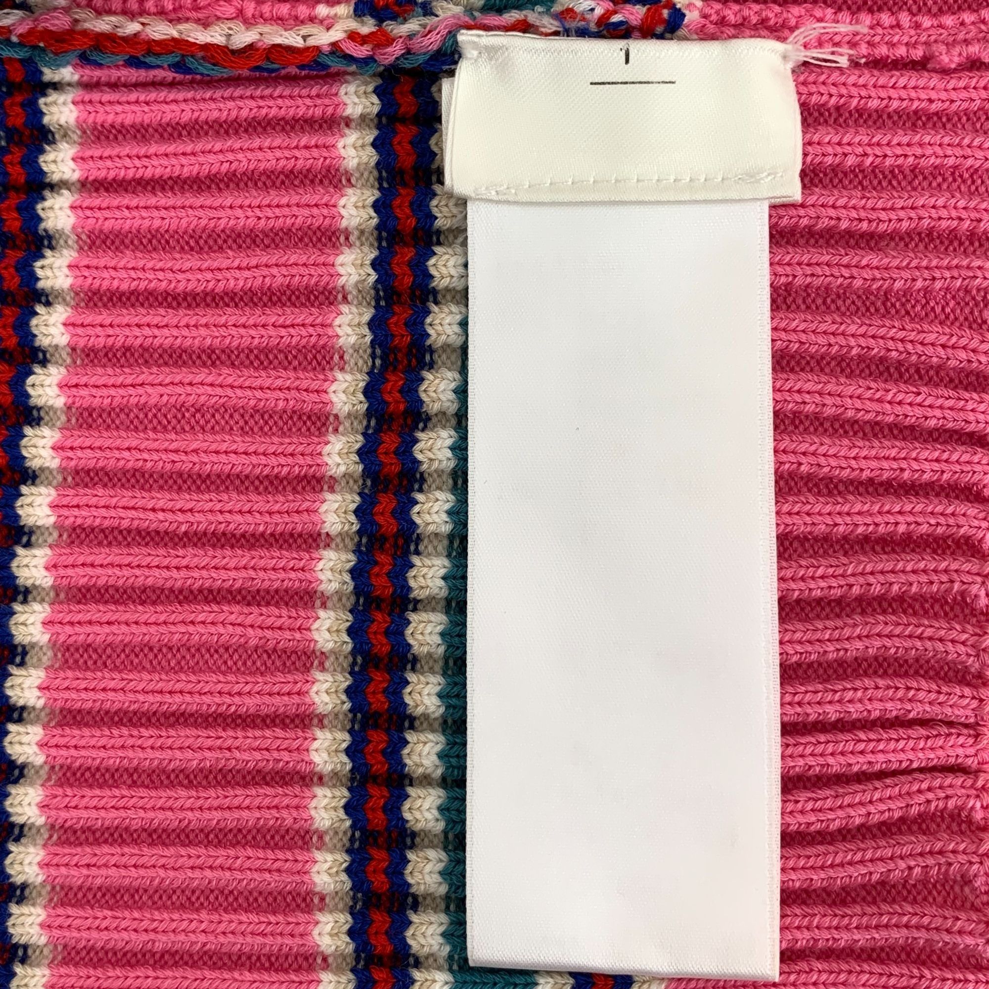 Louis Vuitton Louis Vuitton Pink Striped Flared Sleeve Knit Cardigan XS Si Size XS / US 0-2 / IT 36-38 - 3 Thumbnail