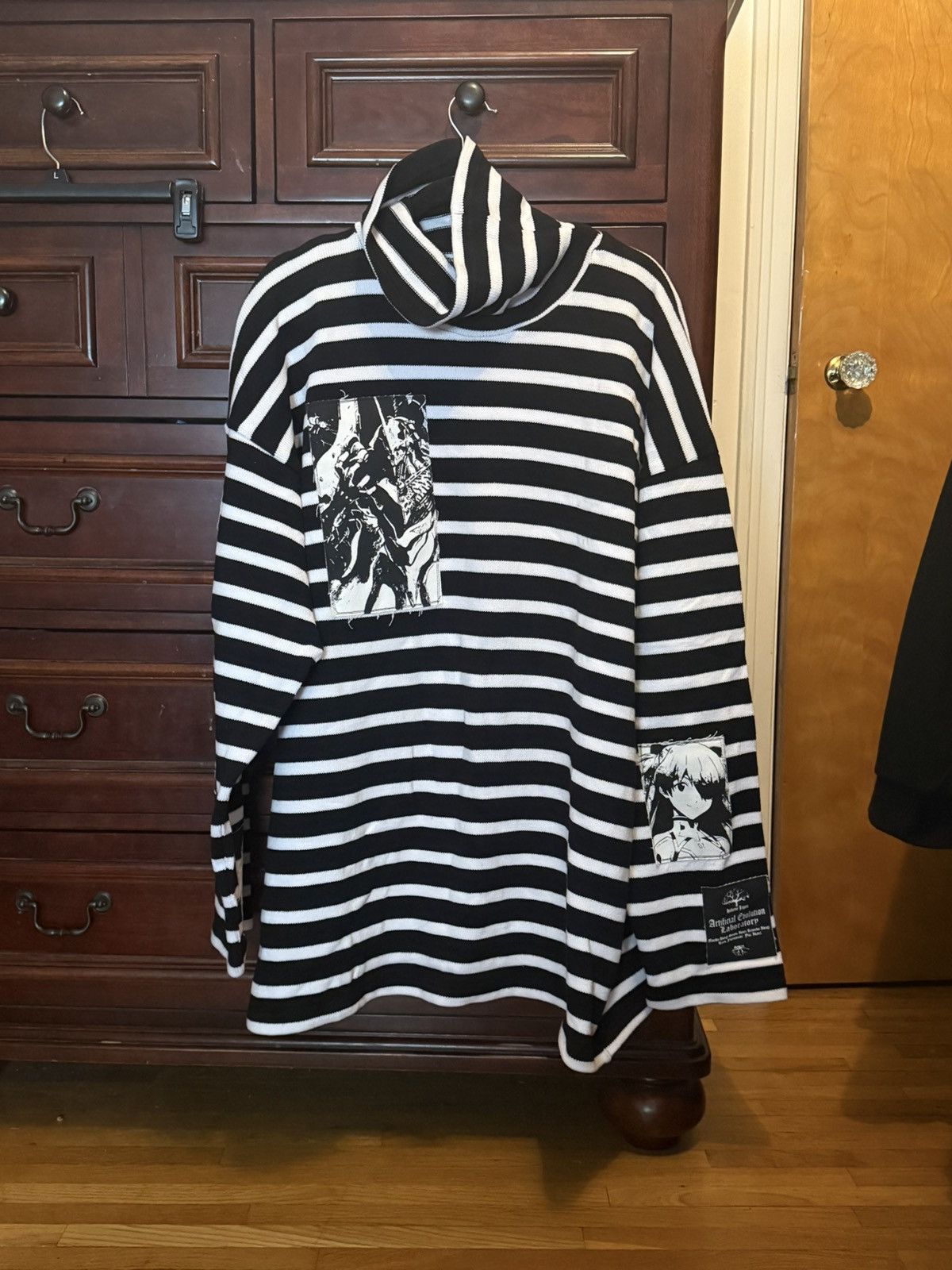 Rough Simmons Rough simmons striped patch turtleneck Size US L / EU 52-54 / 3 - 1 Thumbnail