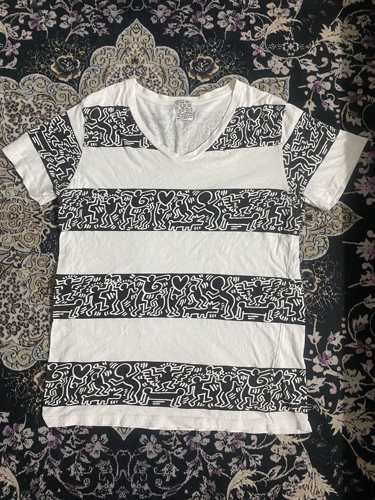Japanese Brand × Keith Haring simplicite X Keith Haring tshirt stripe Size M / US 6-8 / IT 42-44 - 2 Thumbnail
