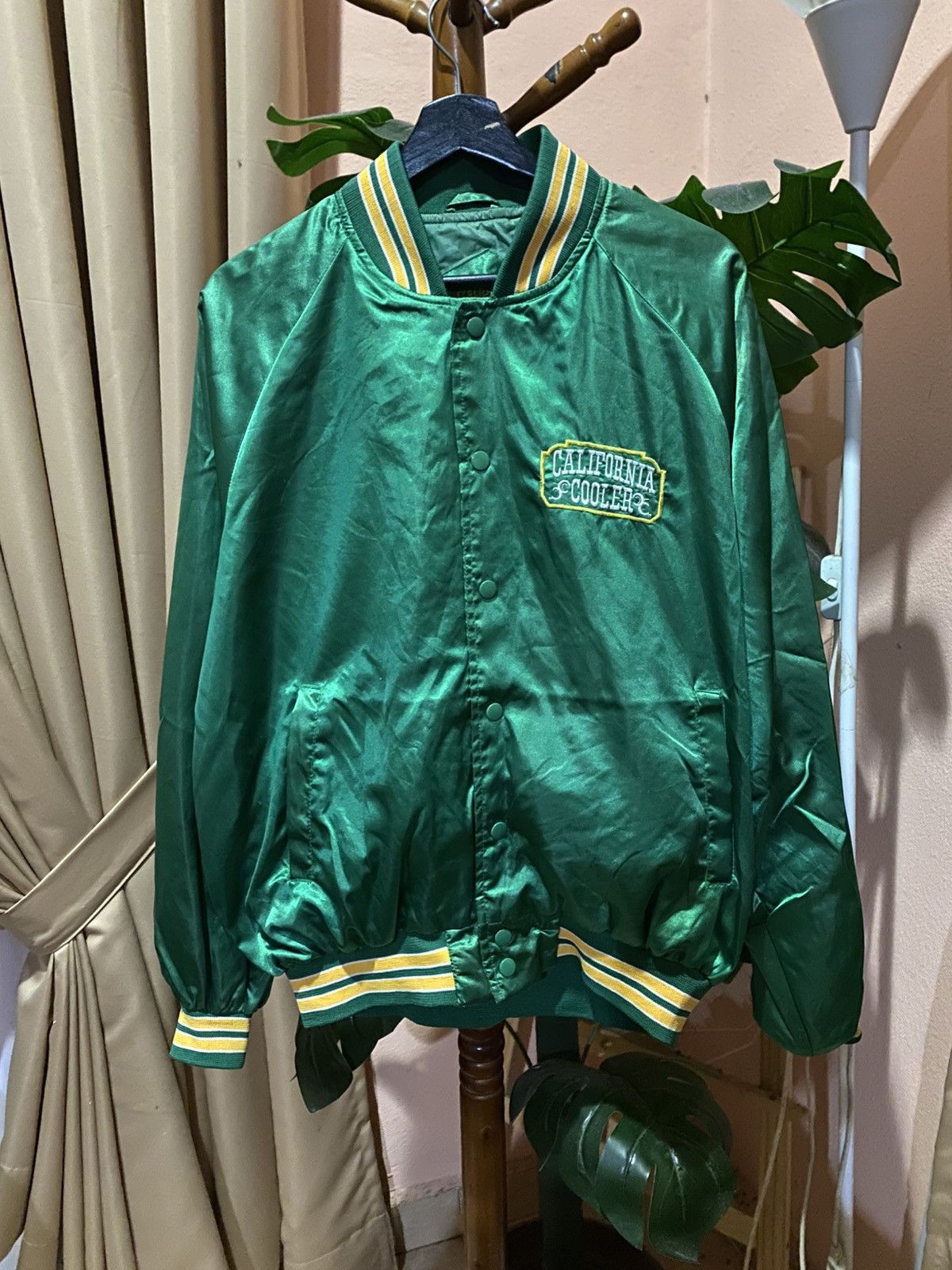 Vintage Vintage California Cooler Satin Bomber Jacket80s Style Retro Size US XL / EU 56 / 4 - 3 Thumbnail