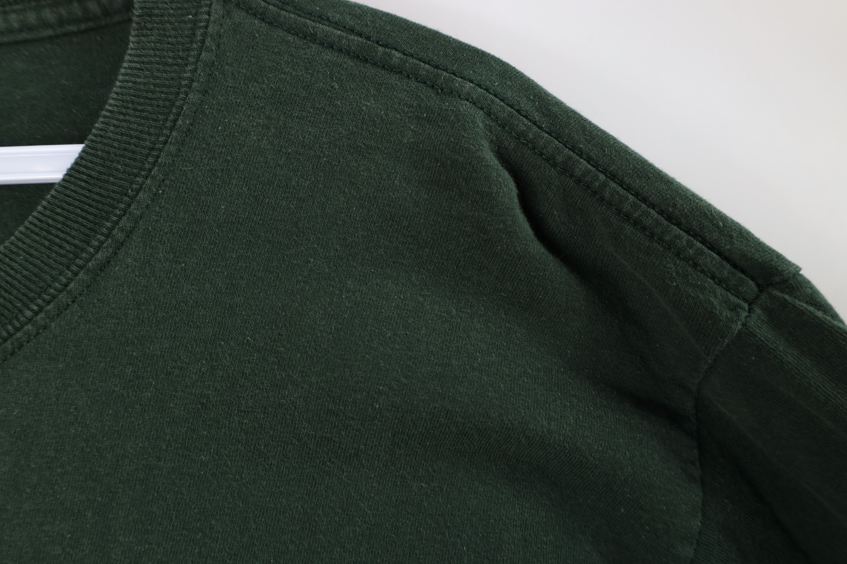 Vintage Vintage 90s Streetwear Cotton Long Sleeve T-Shirt Green Size US L / EU 52-54 / 3 - 4 Thumbnail