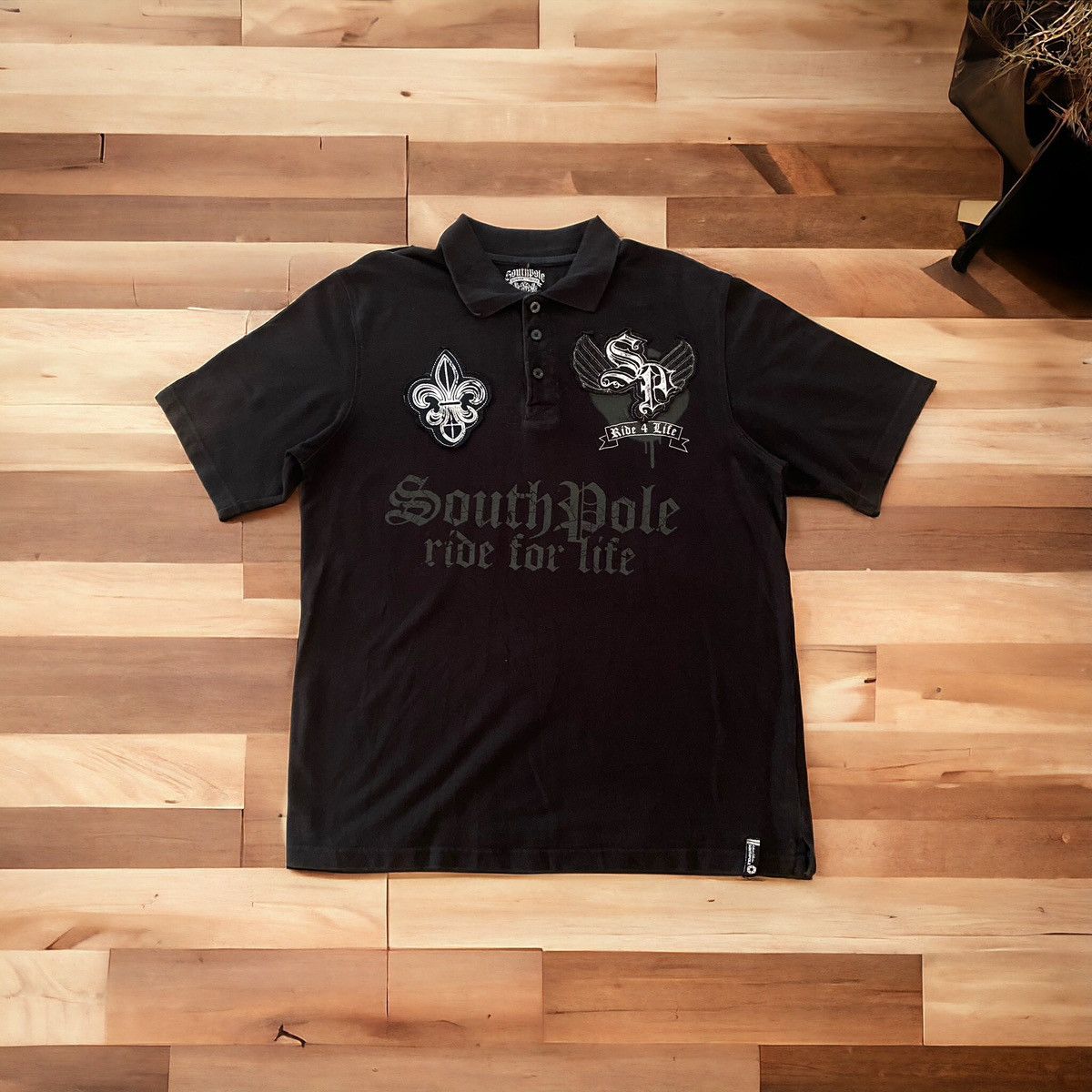 Affliction Southpole Ride For Life Polo Shirt Size US L / EU 52-54 / 3 - 1 Thumbnail