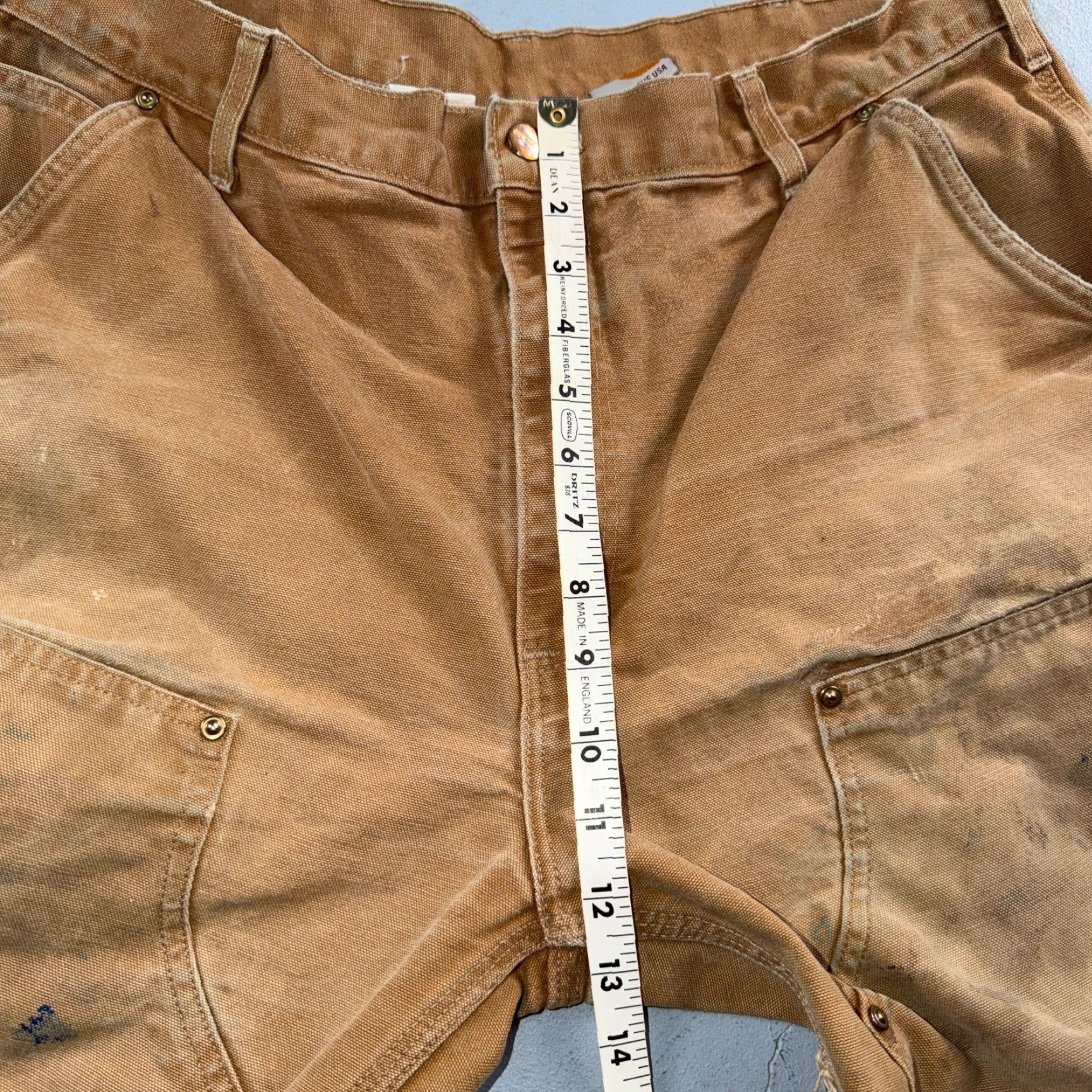 Carhartt VINTAGE Carhartt Pants Carpenter Double Knee 38x30 Brown USA Brown 38x30 Carhartt VTG Double Knee Carpenter Pants B01 USA BRN Brown 38x30 Thrashed Size US 38 / EU 54 - 7 Thumbnail